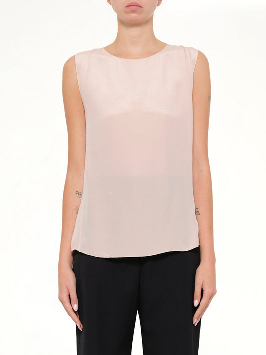 Image of Shirts. Product name - Silk Top in Blush colour by brand - LANVIN