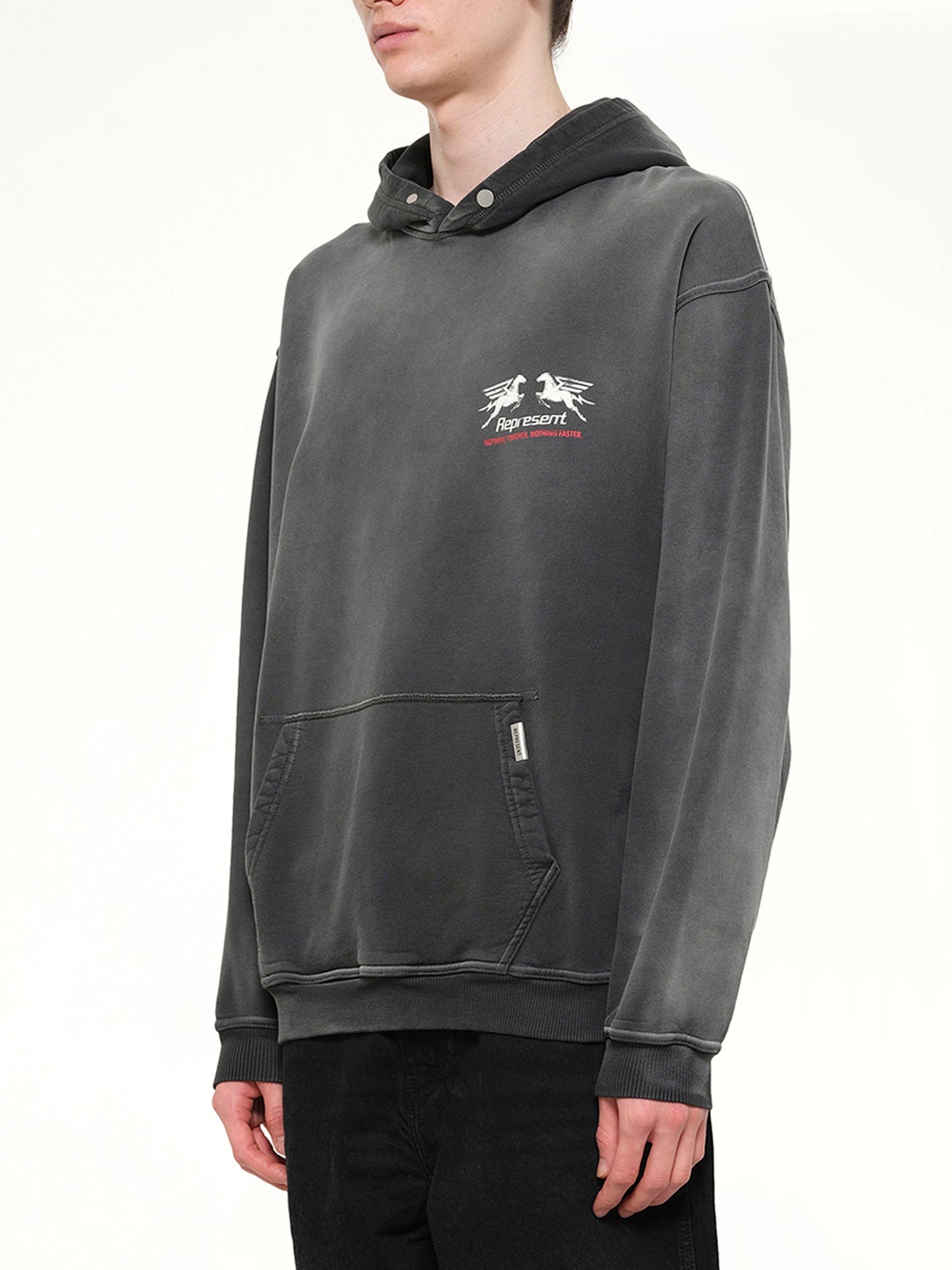 REPRESENT 24 Hour Service Hoodie (Black)