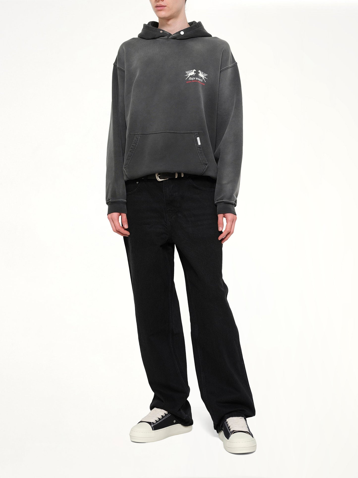 REPRESENT 24 Hour Service Hoodie (Black)