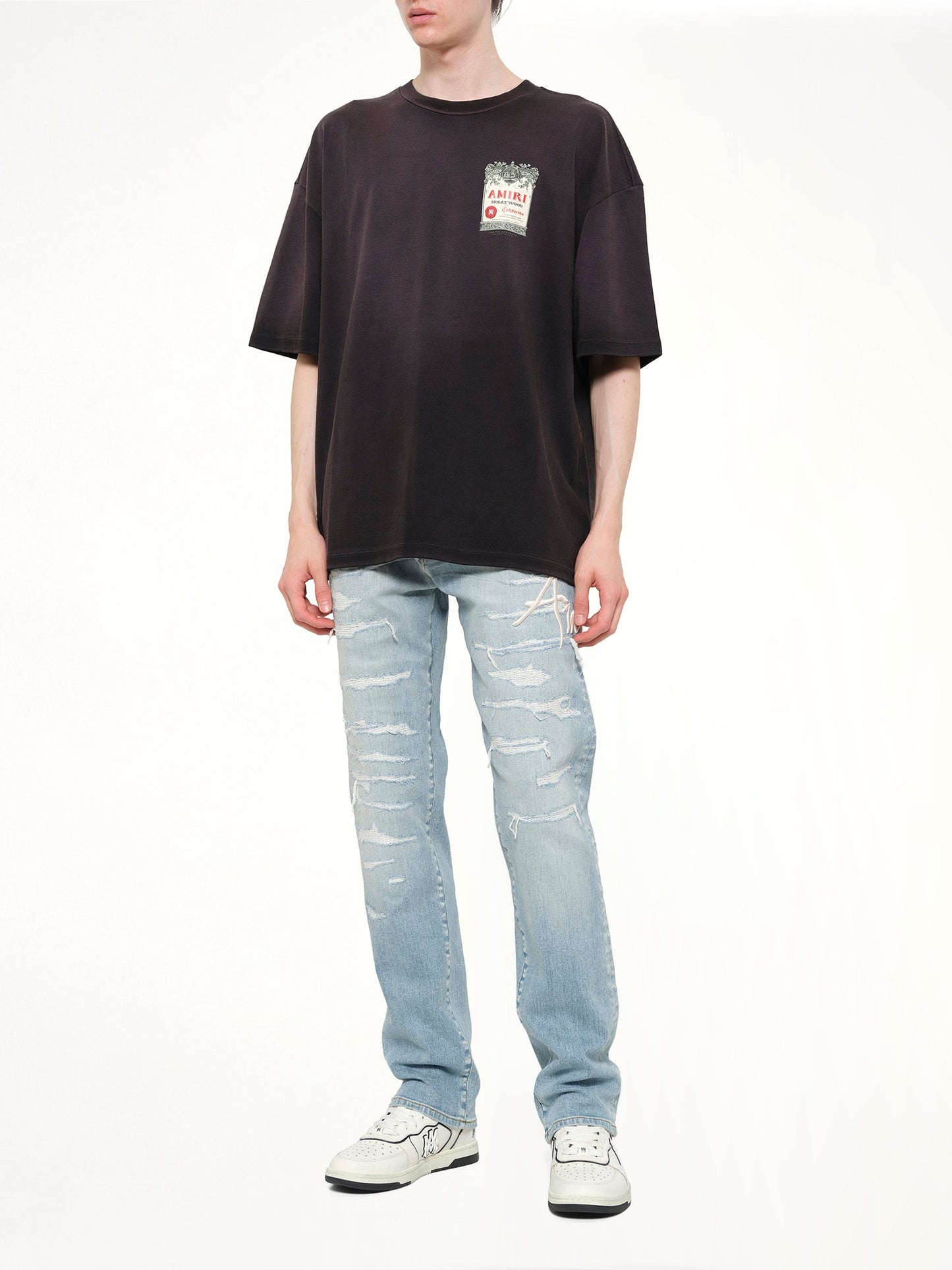 Amiri Repaired Slim Jean (Blue)