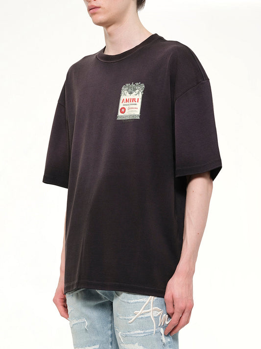 AMIRI Chateau Stamp Oversized T-Shirt (Black)