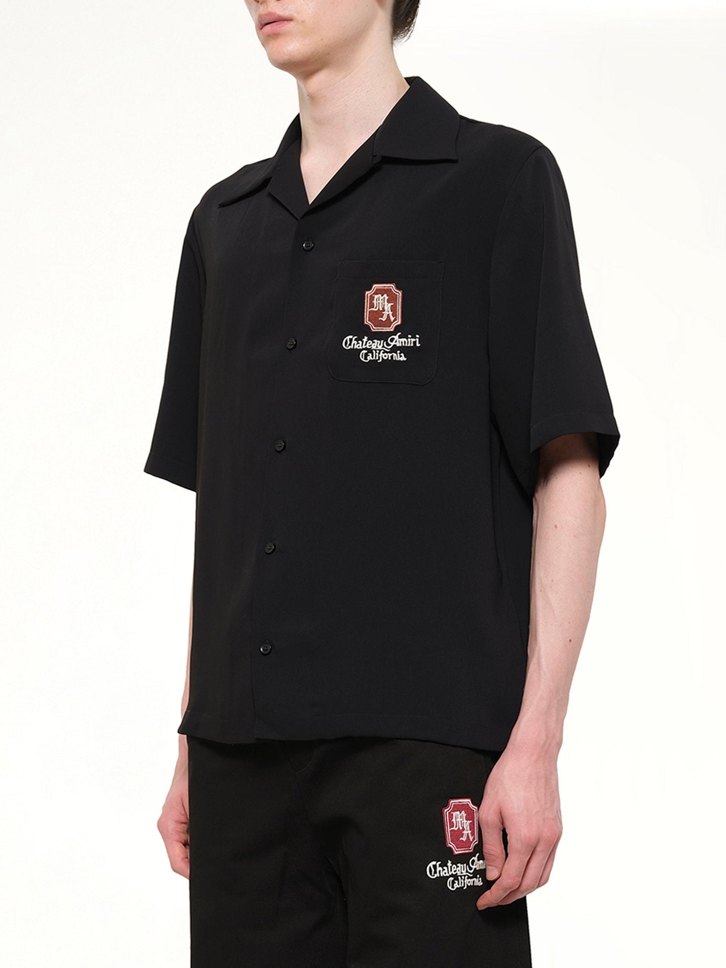 AMIRI MA Chateau Camp Shirt (Black)