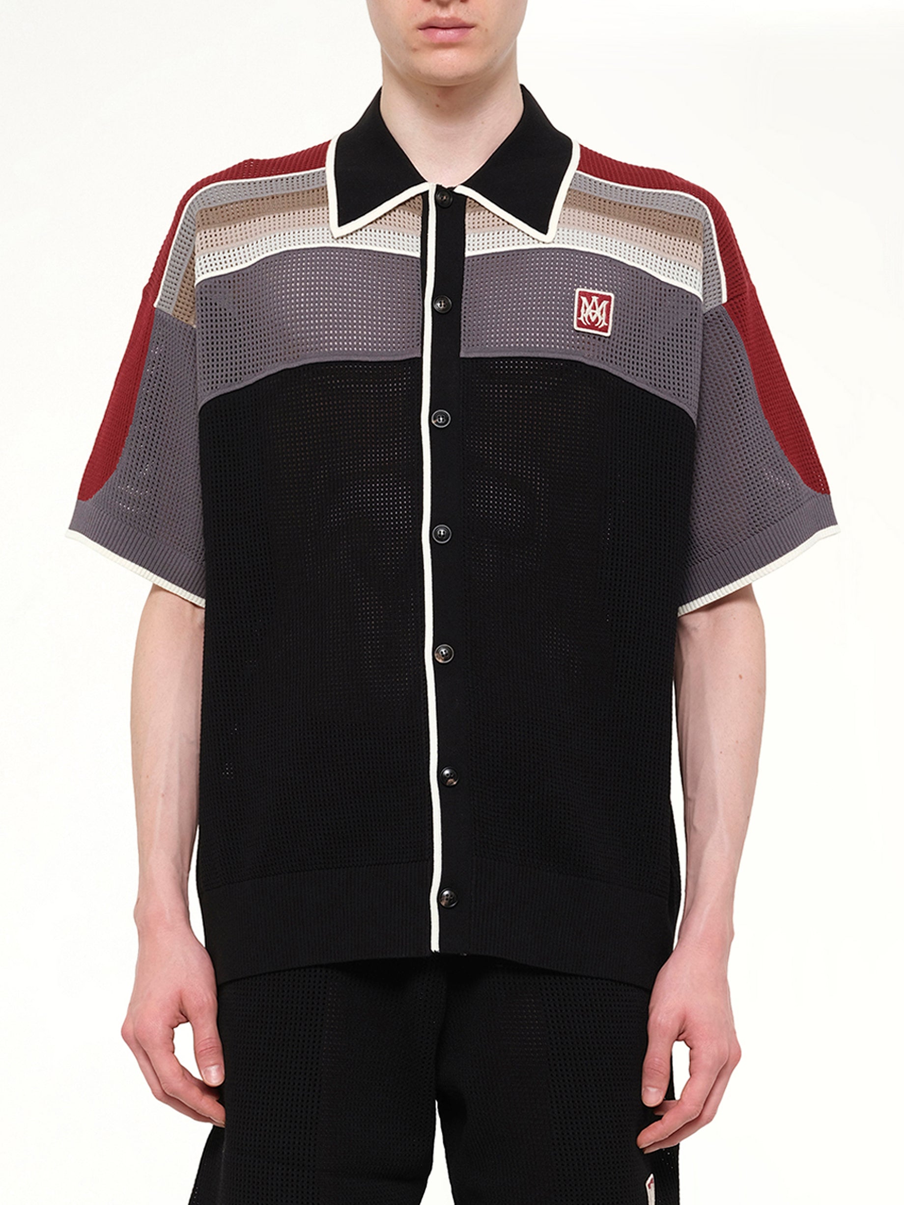 Image of Shirts. Product name - MA Sport Shirt in Black colour by brand - AMIRI