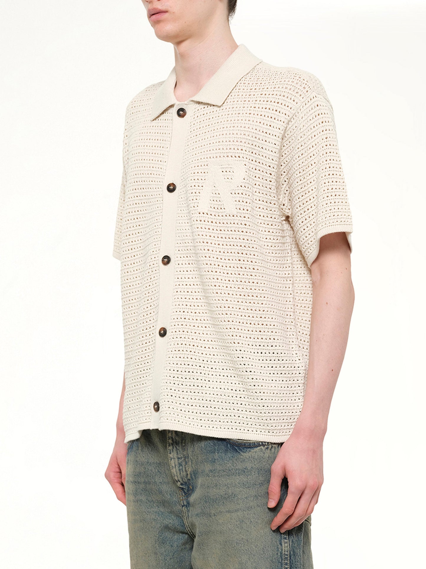 REPRESENT Pico Knit Shirt (White)