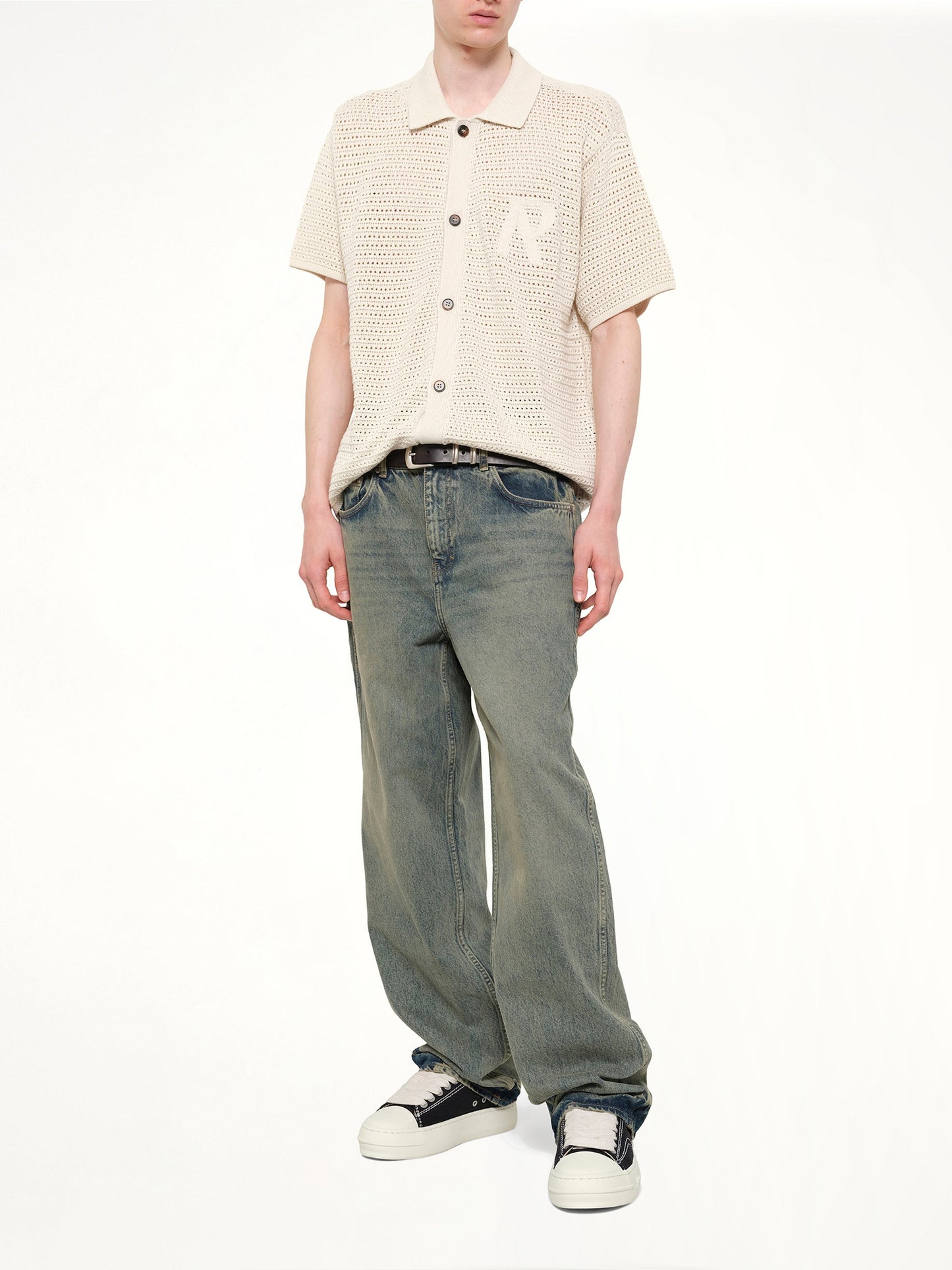REPRESENT Pico Knit Shirt (White)