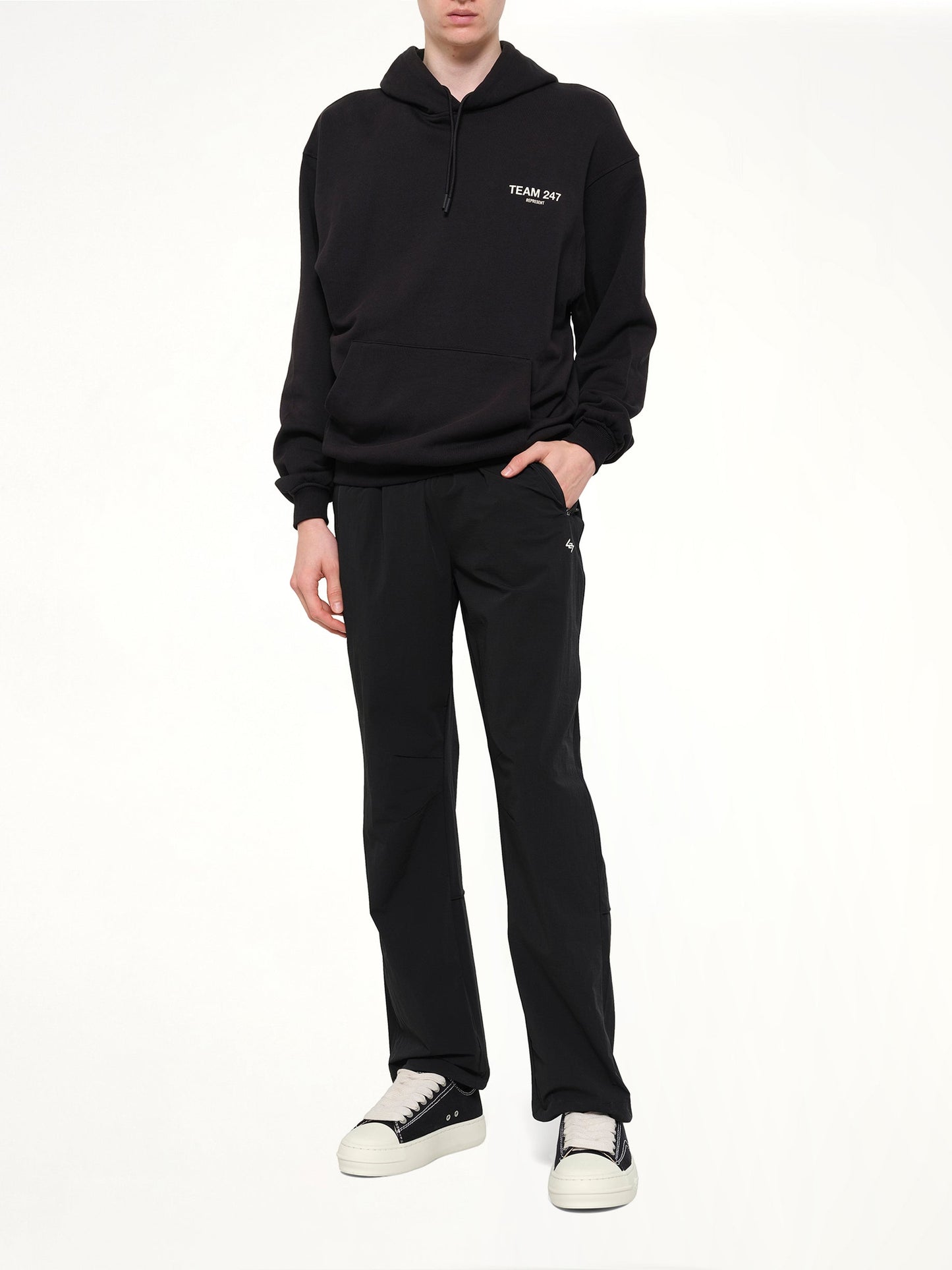 REPRESENT Team 247 Straight Leg Track Pant (Black)