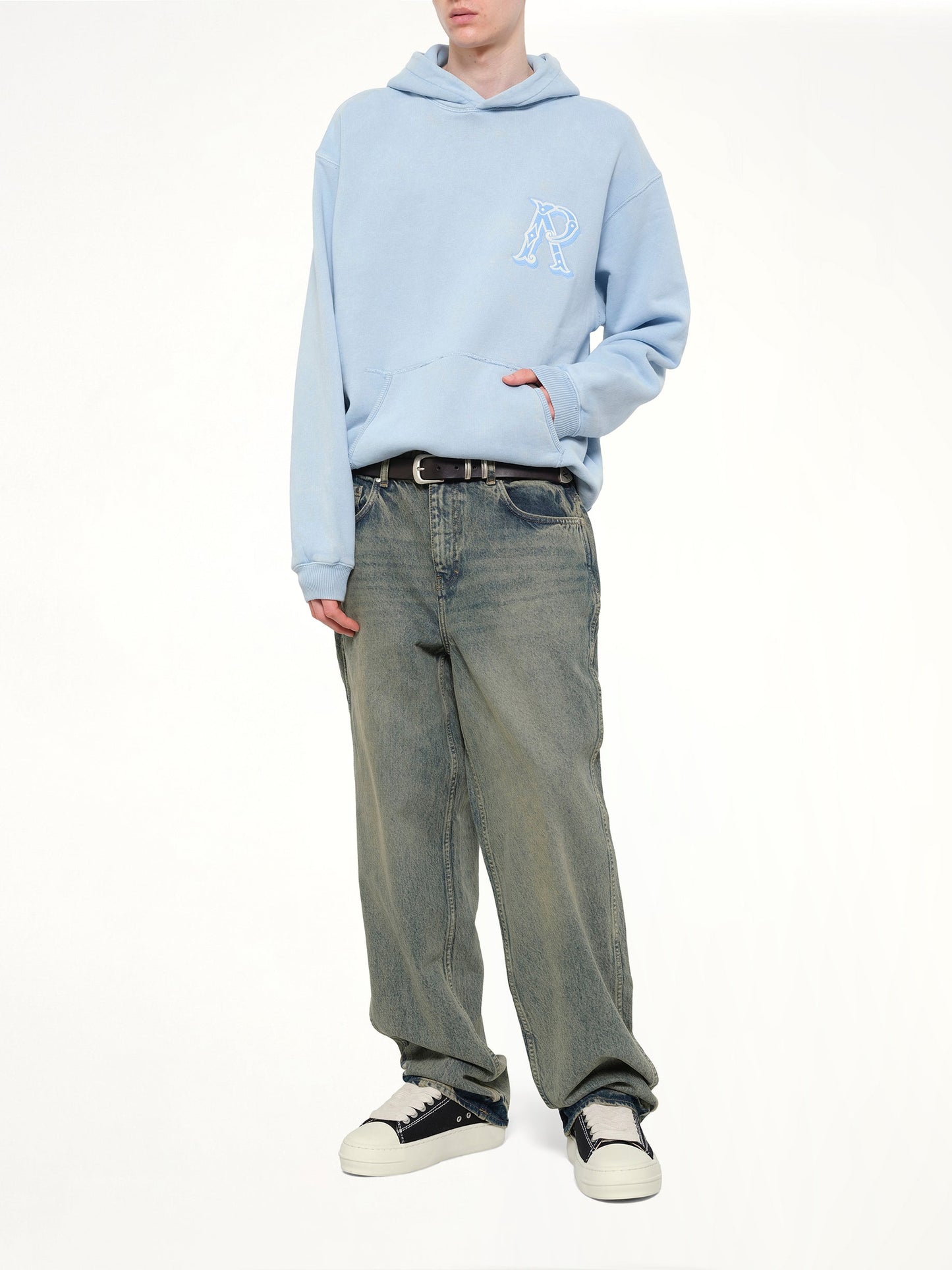 REPRESENT Western Initial Hoodie (Blue)