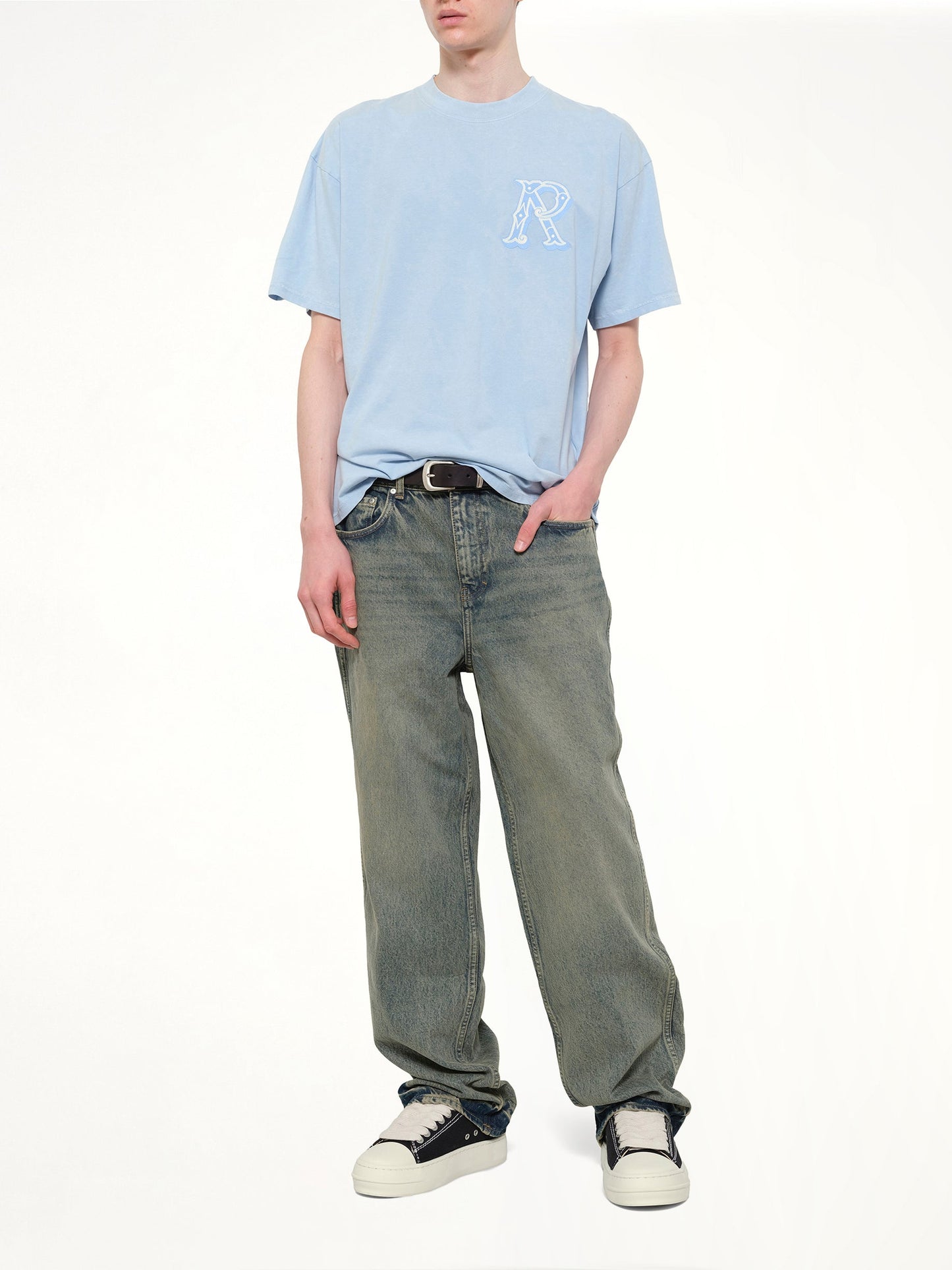 REPRESENT Western Initial T-Shirt (Blue)