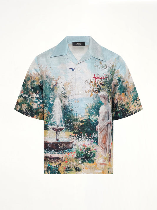 AMIRI Chateau Fountain Camp Shirt (Green)