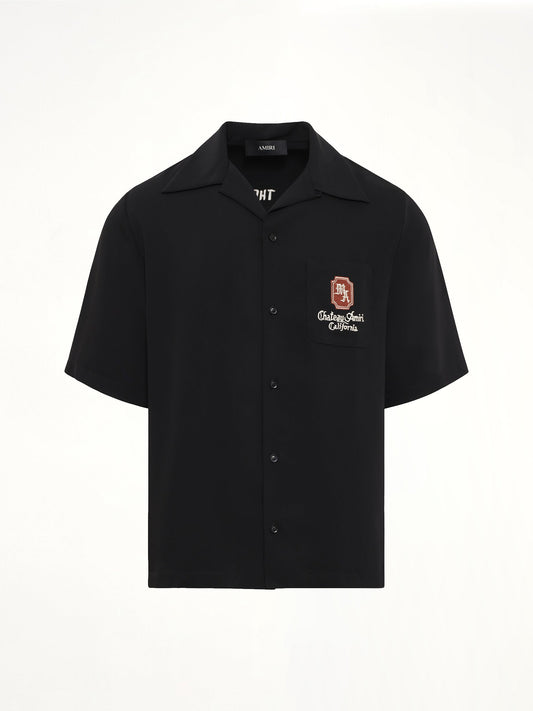 AMIRI MA Chateau Camp Shirt (Black)