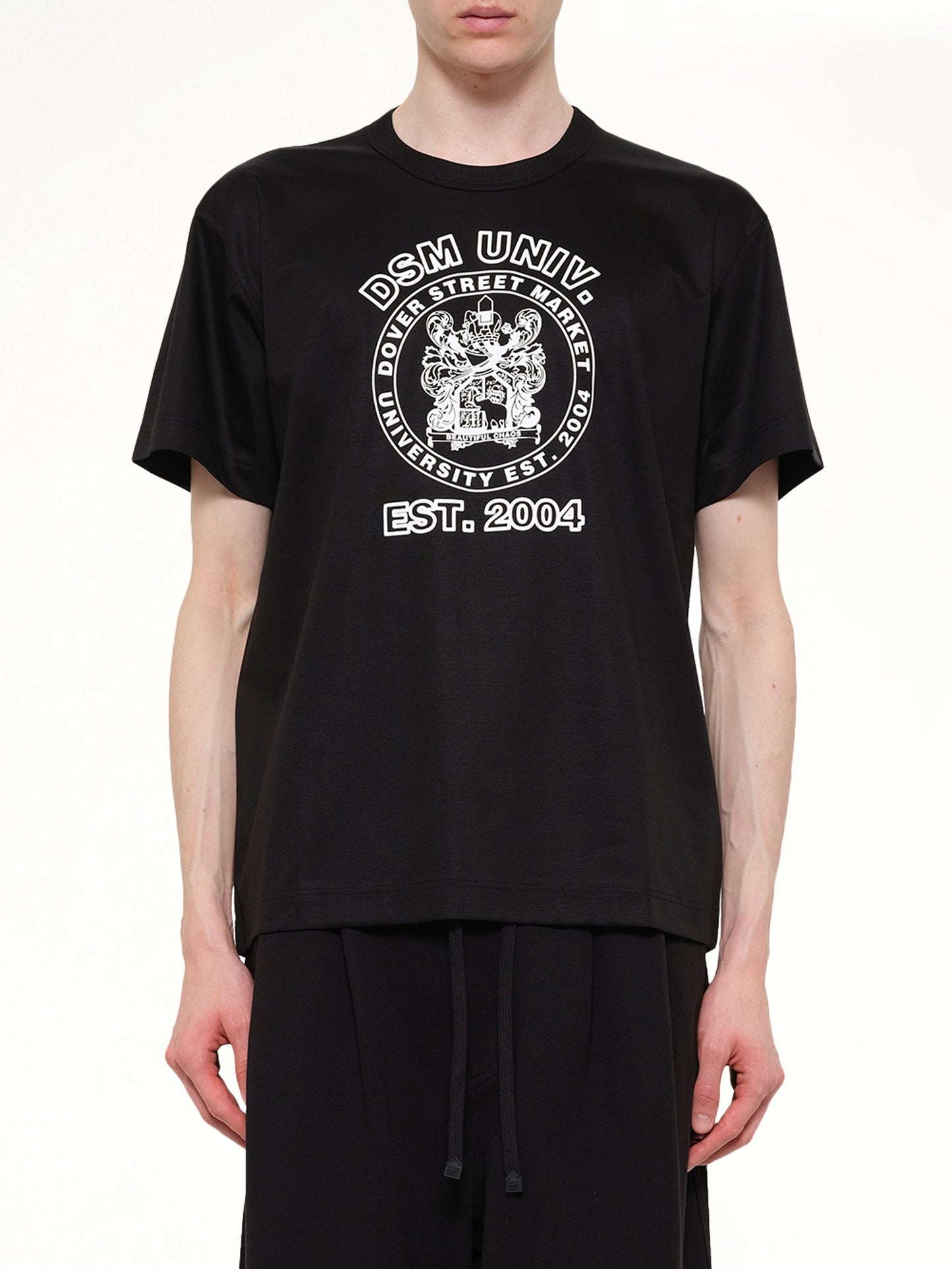 Image of T-Shirts. Product name - DSM Univ' T-Shirt in Black colour by brand - DSM KEI NINOMIYA