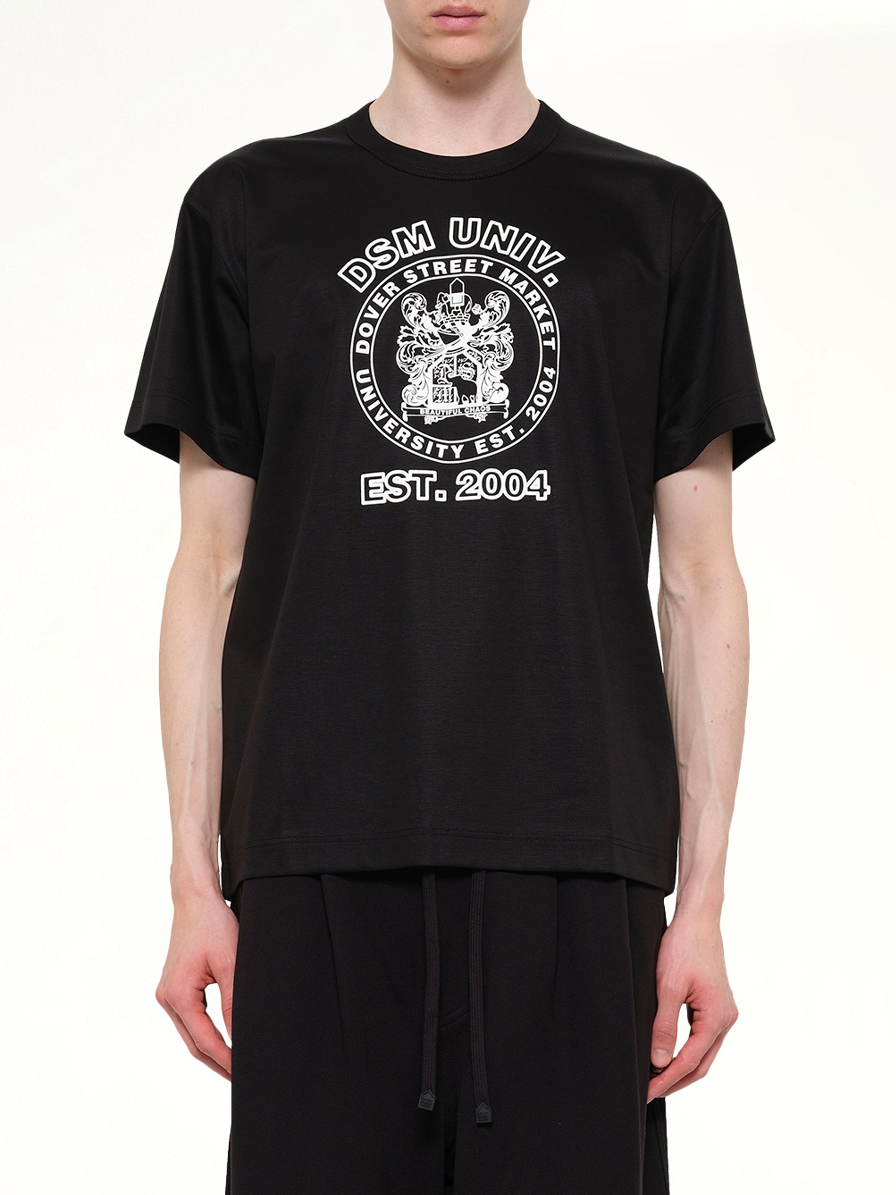 Image of T-Shirts. Product name - DSM Univ' T-Shirt in Black colour by brand - DSM KEI NINOMIYA