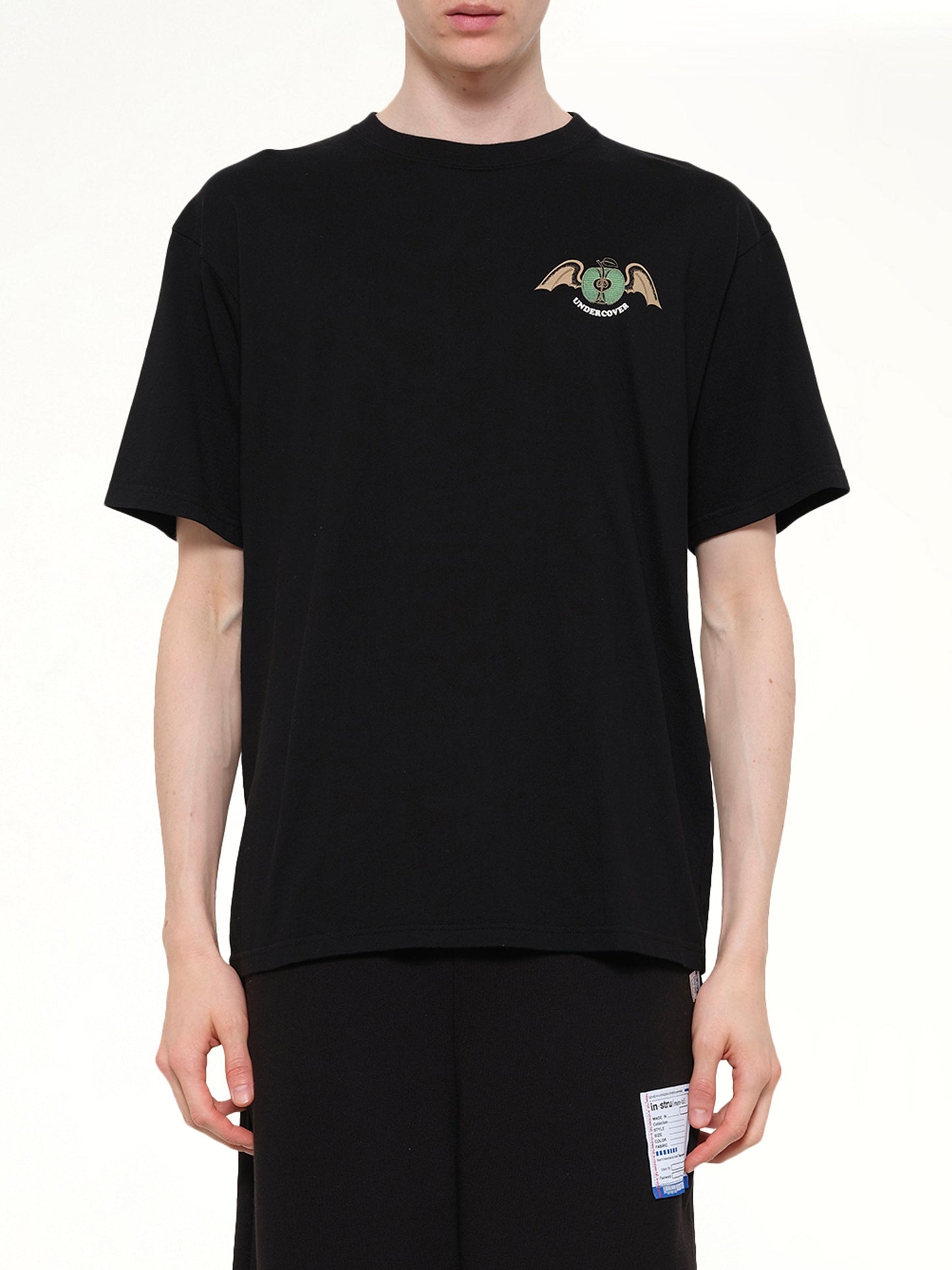 Image of T-Shirts. Product name - Apple Wings T-Shirt in Black colour by brand - UNDERCOVER