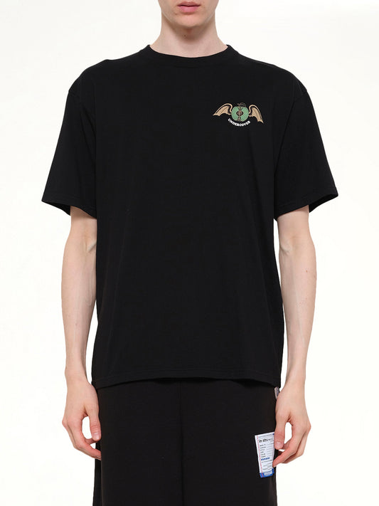 Image of T-Shirts. Product name - Apple Wings T-Shirt in Black colour by brand - UNDERCOVER