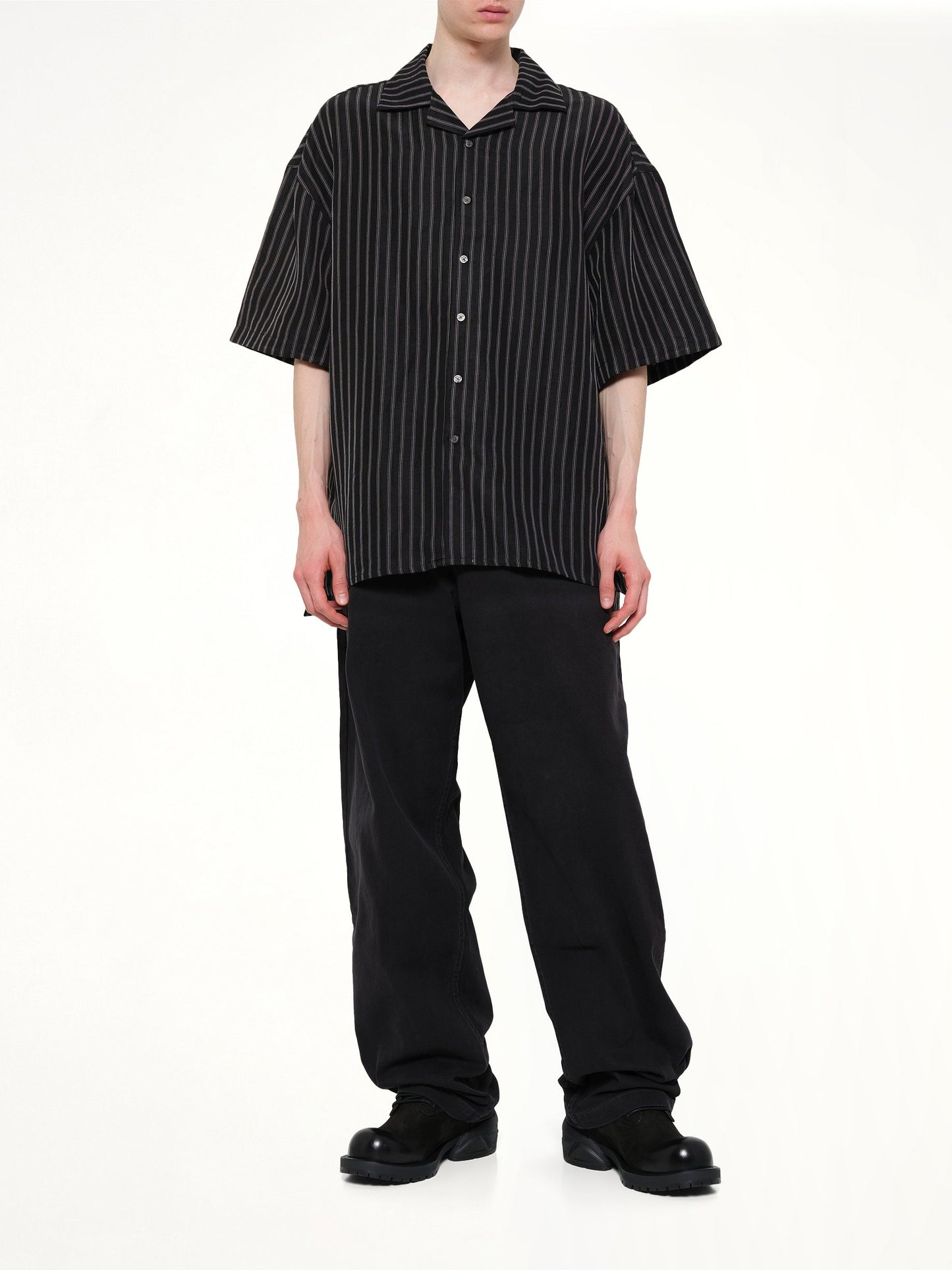 WILLY CHAVARRIA Camp Collar SS Shirt (Black)