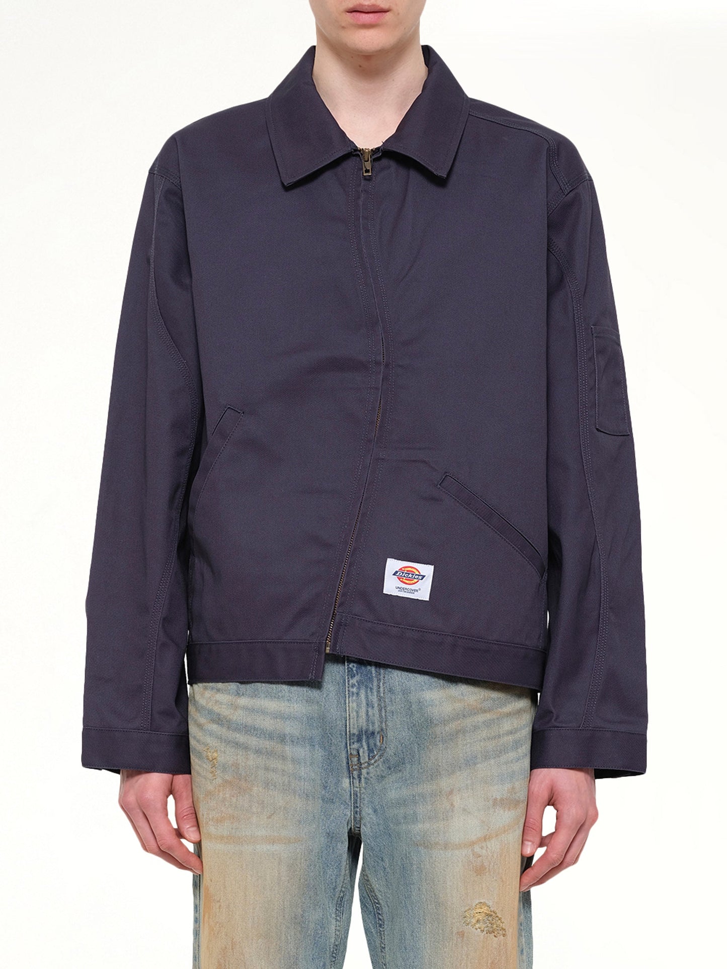 Image of Coats & Jackets. Product name - Dickies x UC Blouson in Navy colour by brand - UNDERCOVER
