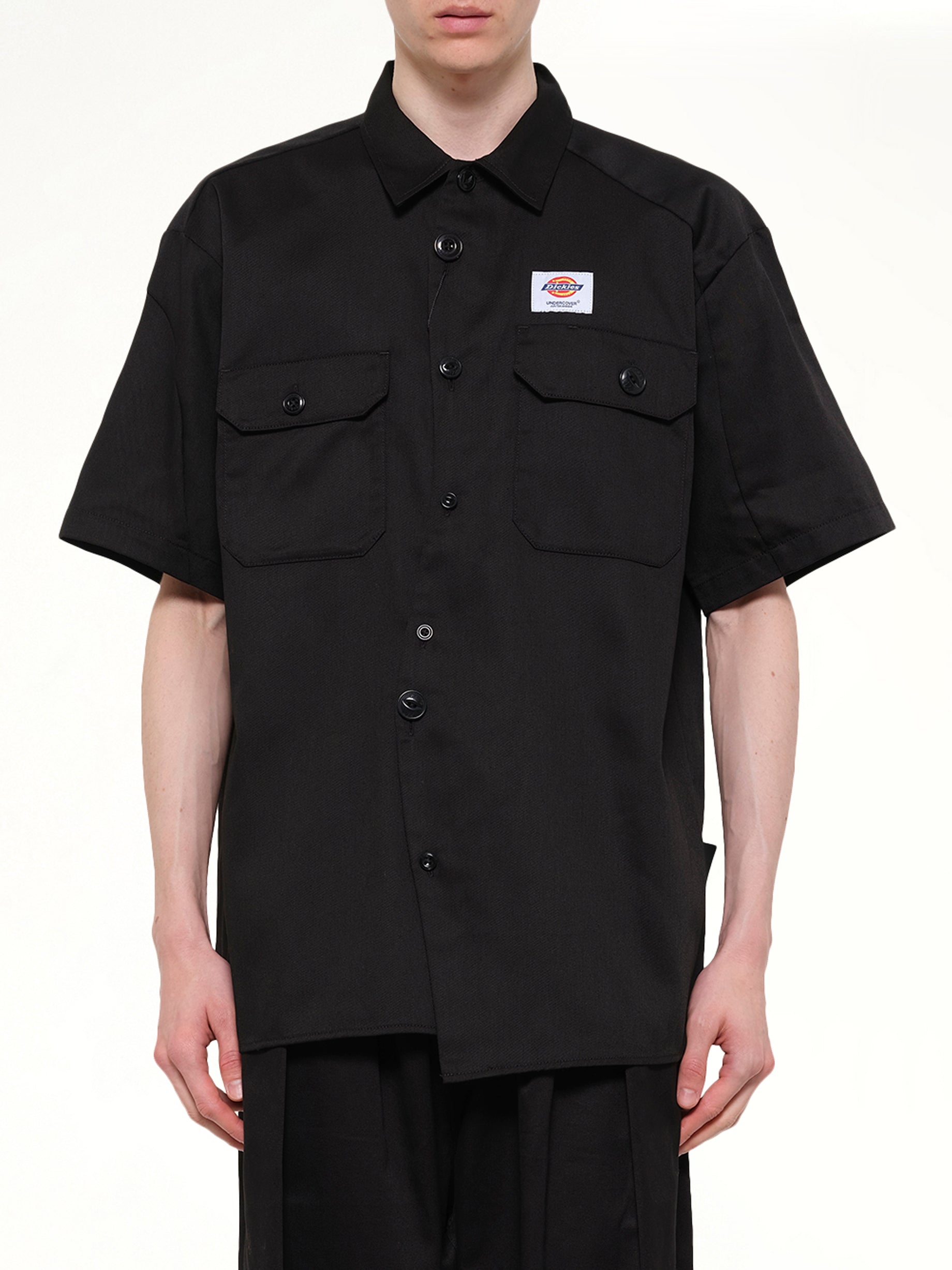 Image of Shirts. Product name - Dickies x UC SS Shirt in Black colour by brand - UNDERCOVER