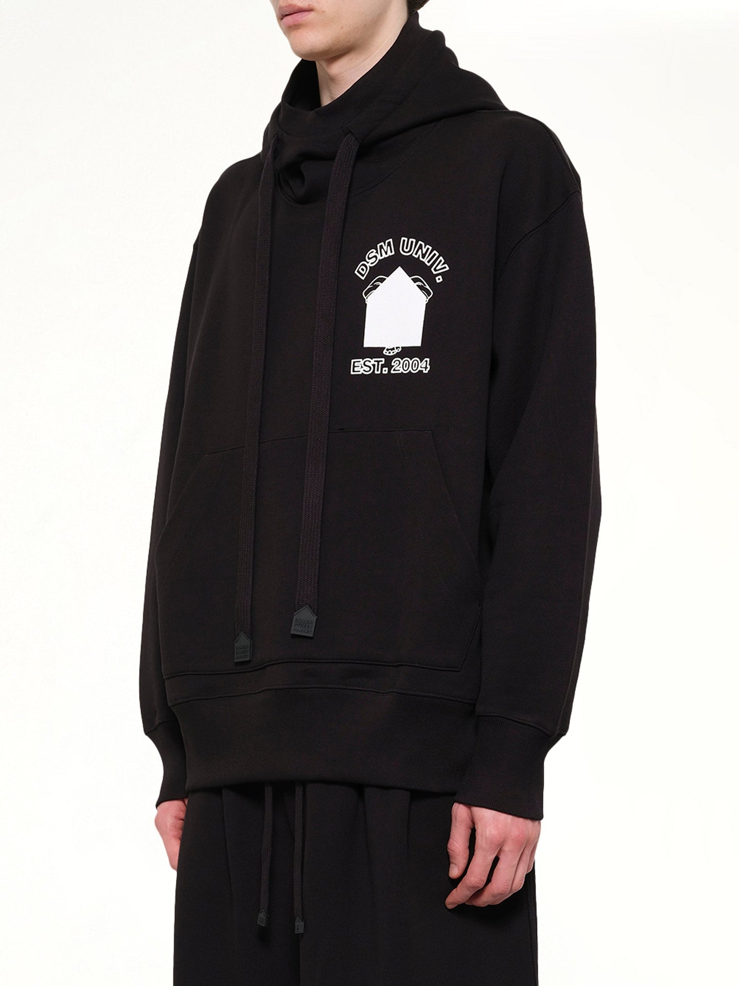 DSM KEI NINOMIYA Pile Knit Oversized Hoodie (Black)