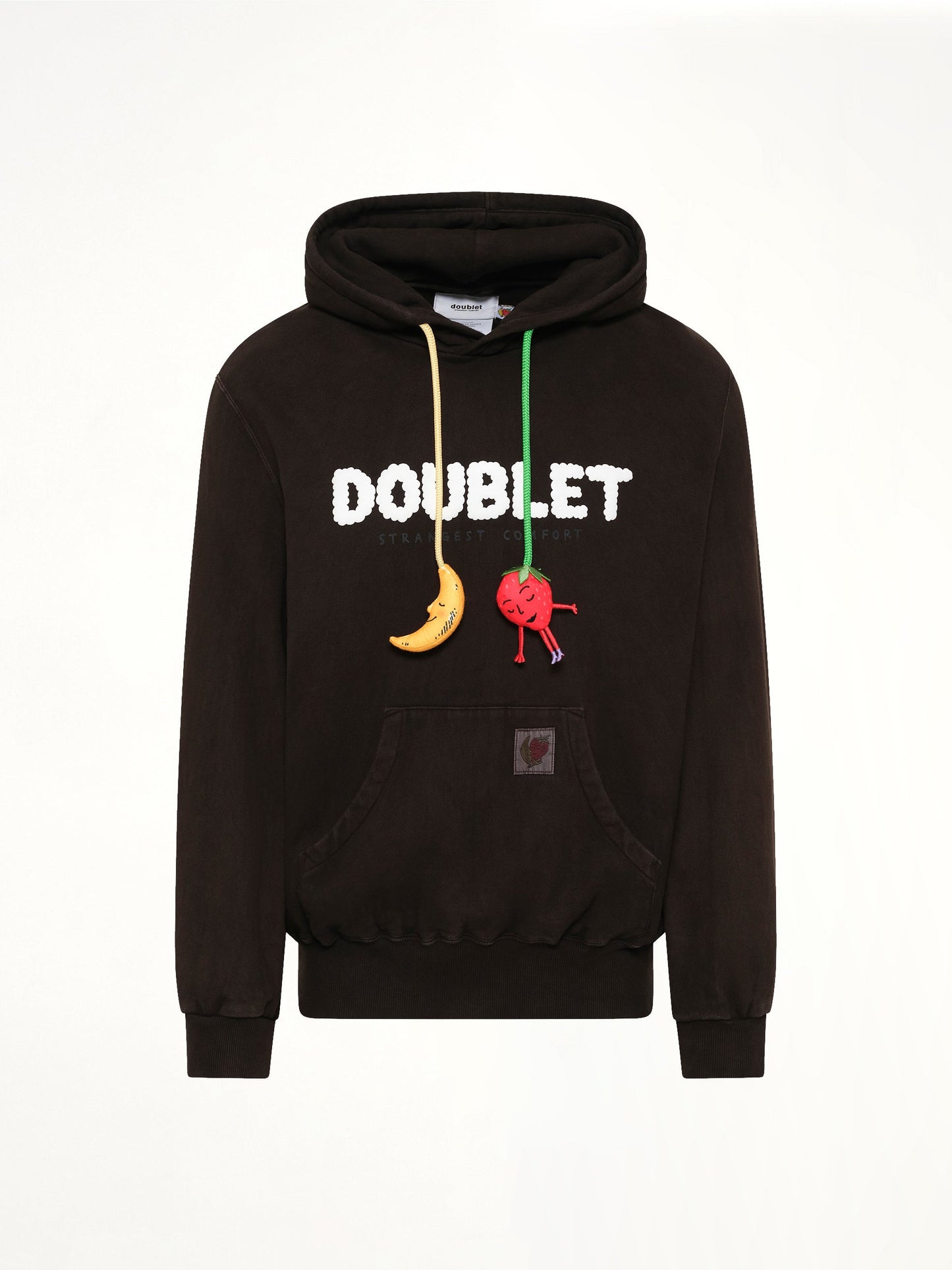 DOUBLET Mud-Dyed Hoodie With SHFU (Brown)