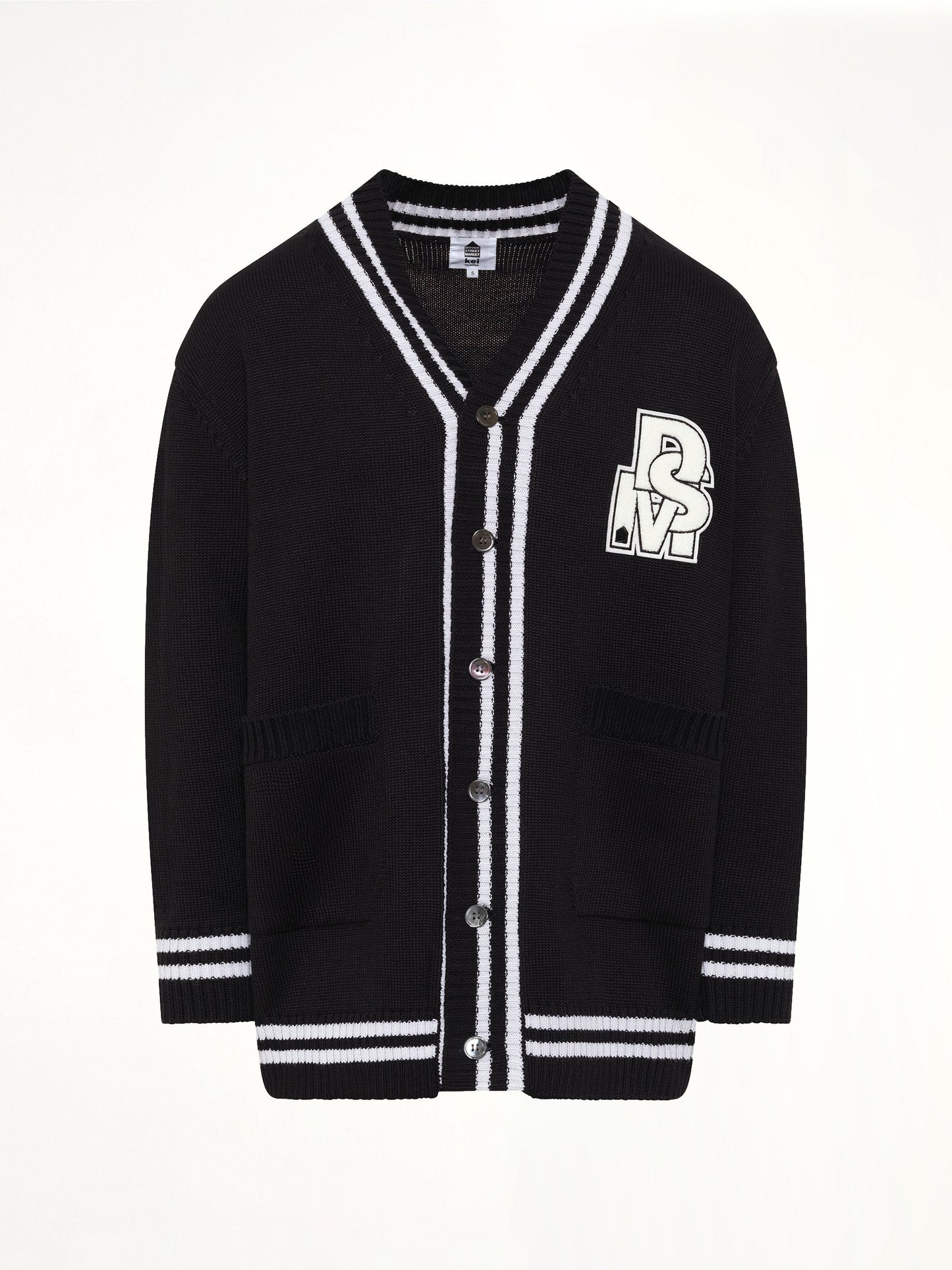 DSM KEI NINOMIYA Oversized Cardigan with Patch (Black)