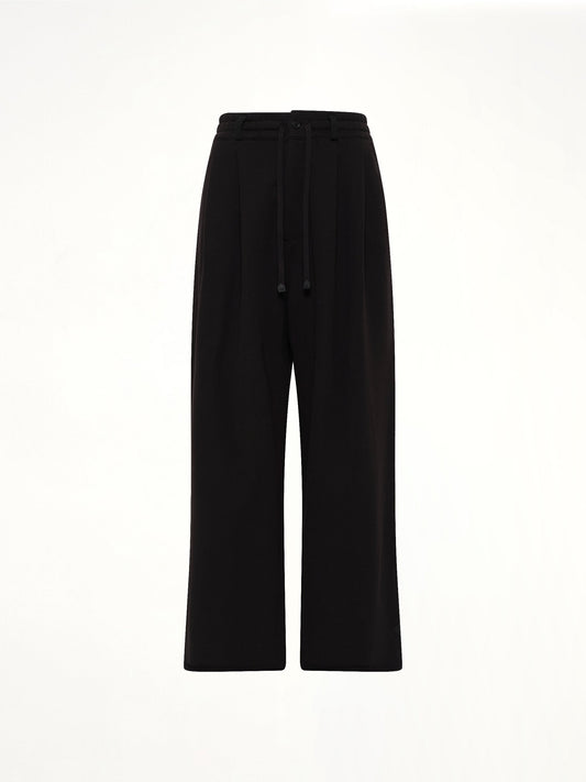 DSM KEI NINOMIYA Pile Knit Pleated Pants (Black)