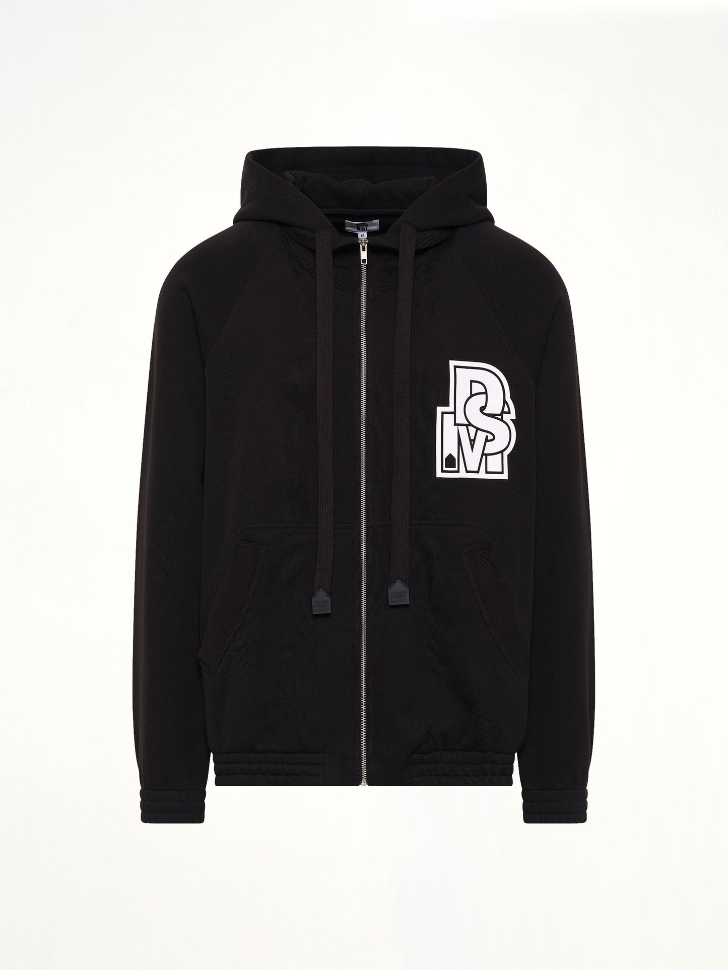 DSM KEI NINOMIYA Pile Knit Zipped Hoodie (Black)