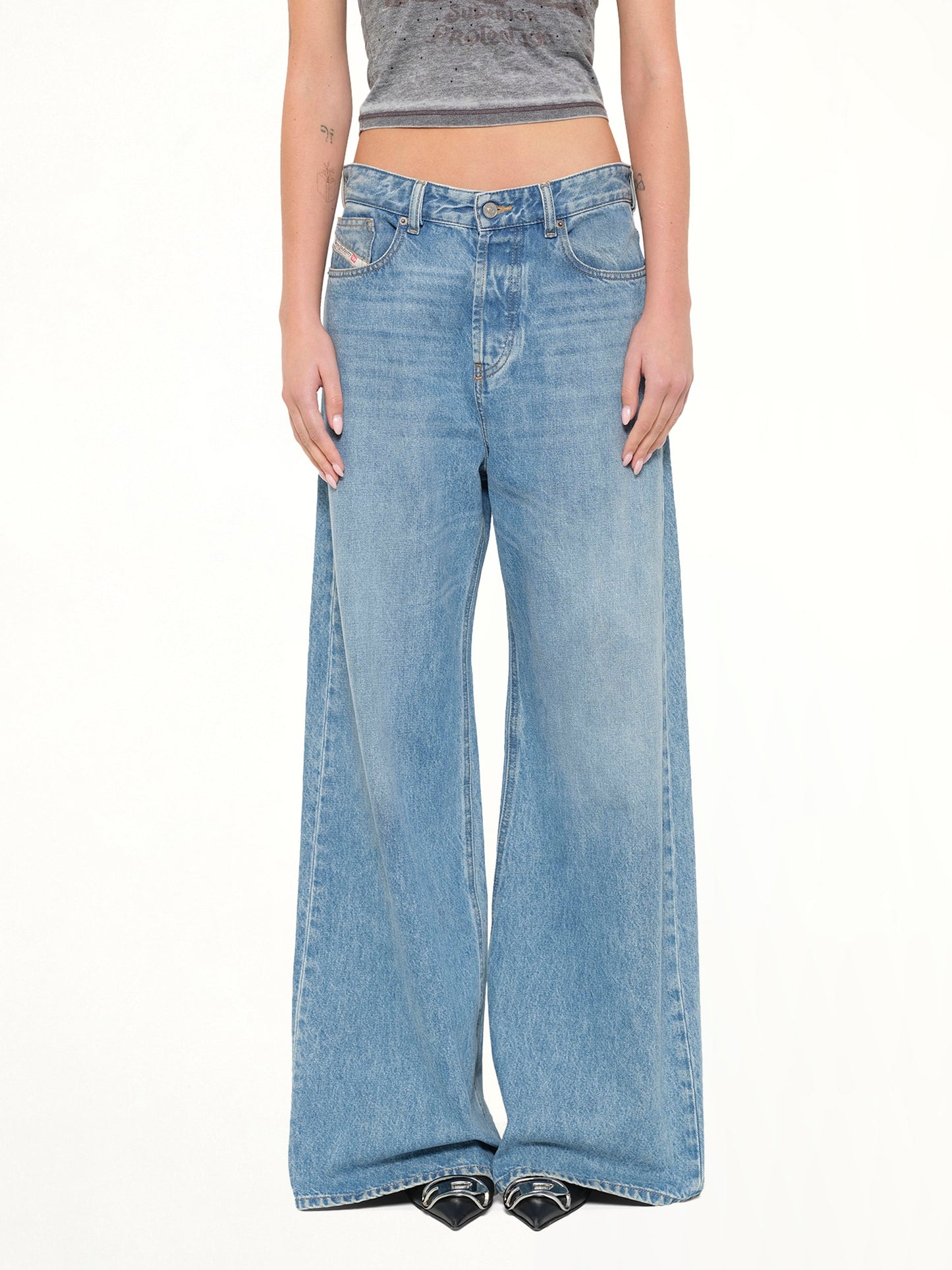 Image of Jeans. Product name - 1996 D-Sire Jeans in Blue colour by brand - DIESEL