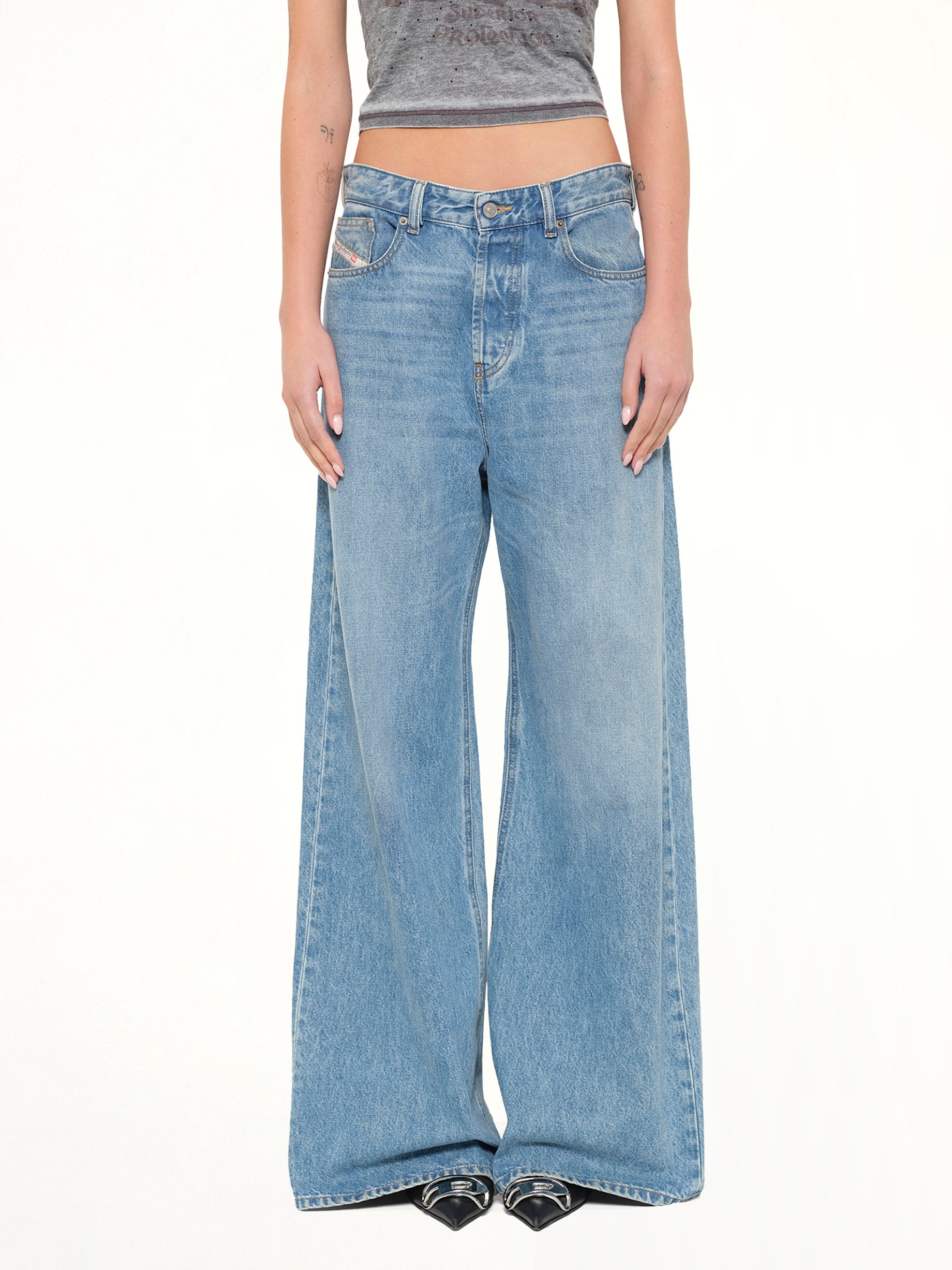 Image of Jeans. Product name - 1996 D-Sire Jeans in Blue colour by brand - DIESEL