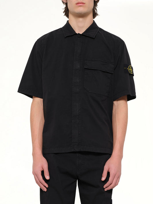Image of Shirts. Product name - 1100025 Shirts in Black colour by brand - STONE ISLAND