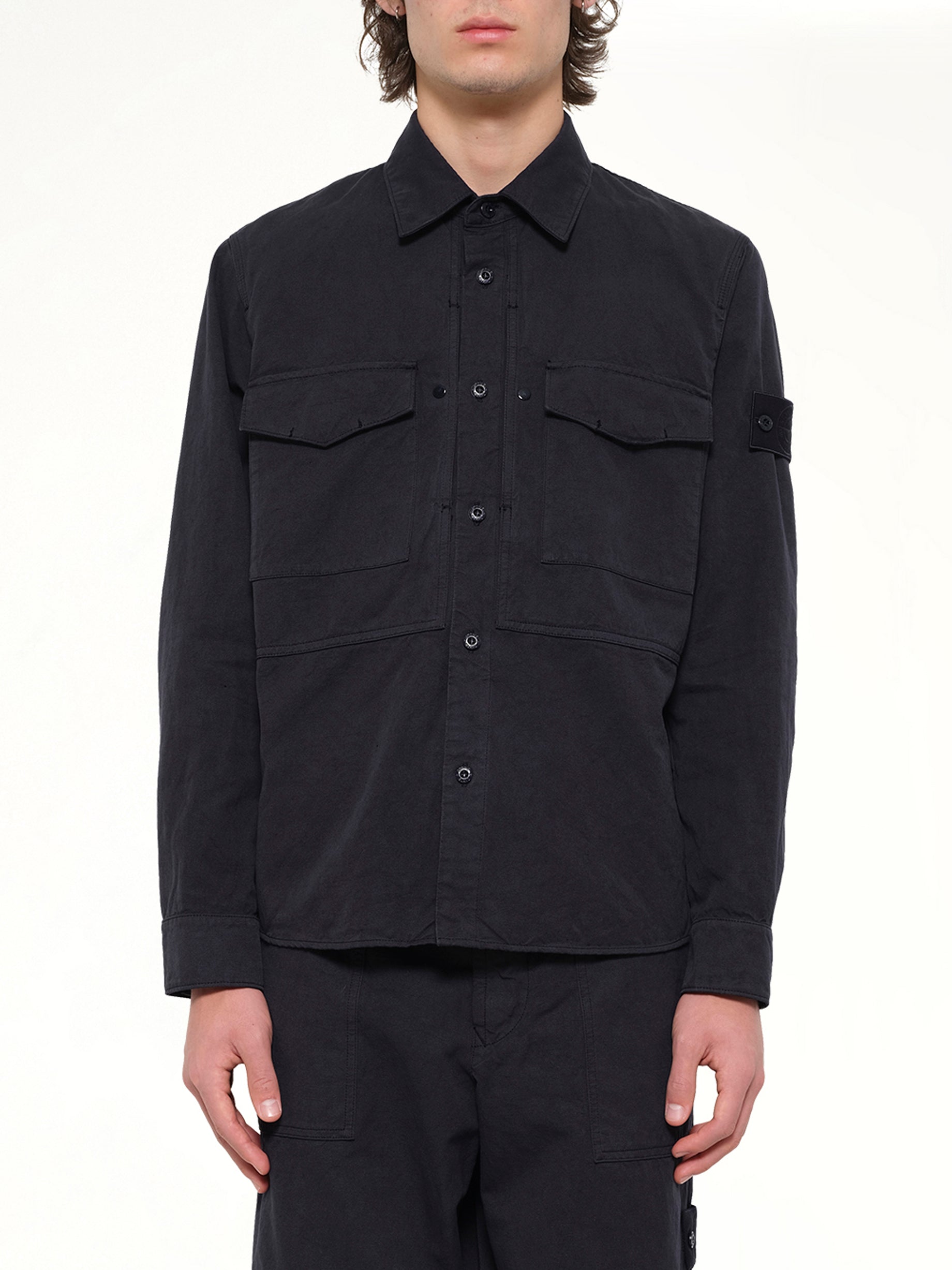 Image of Shirts. Product name - 1200012 Shirts in Navy colour by brand - STONE ISLAND