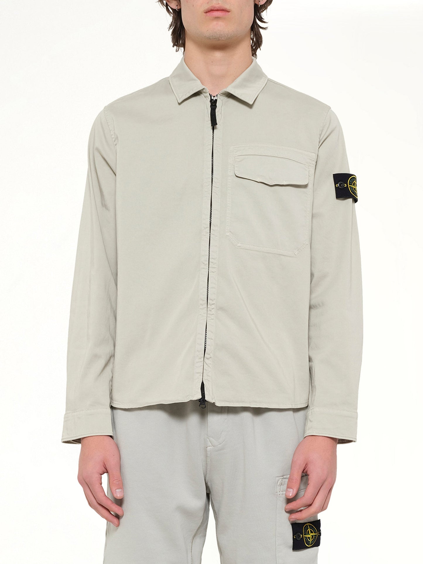Image of Shirts. Product name - 1200015 Shirts in Grey colour by brand - STONE ISLAND