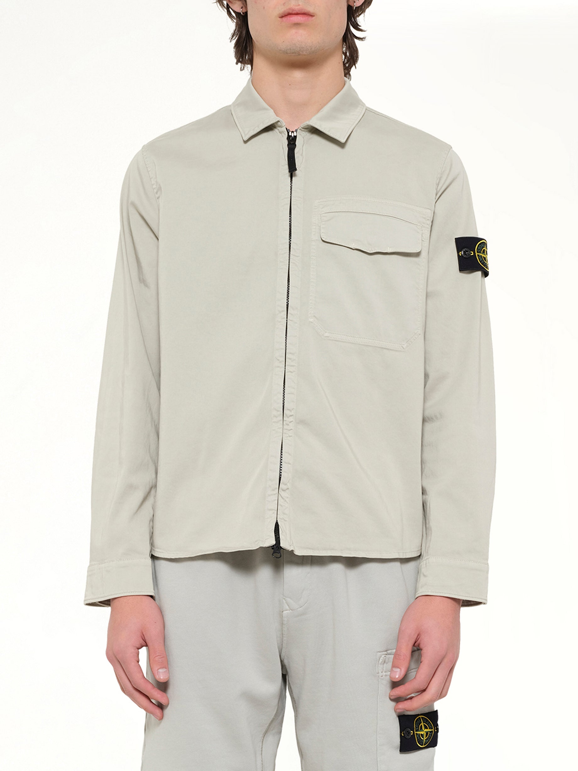 Image of Shirts. Product name - 1200015 Shirts in Grey colour by brand - STONE ISLAND