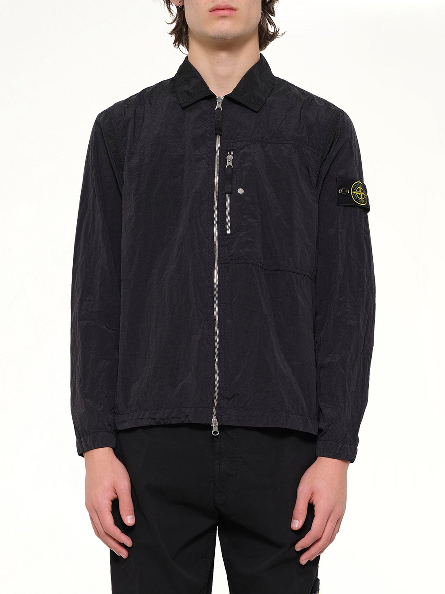 Image of Shirts. Product name - 1200038 Shirts in Black colour by brand - STONE ISLAND