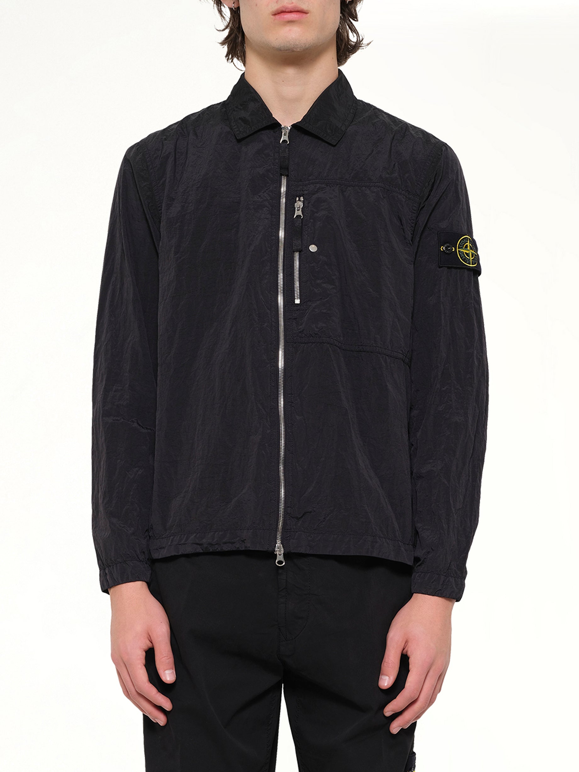 Image of Shirts. Product name - 1200038 Shirts in Black colour by brand - STONE ISLAND