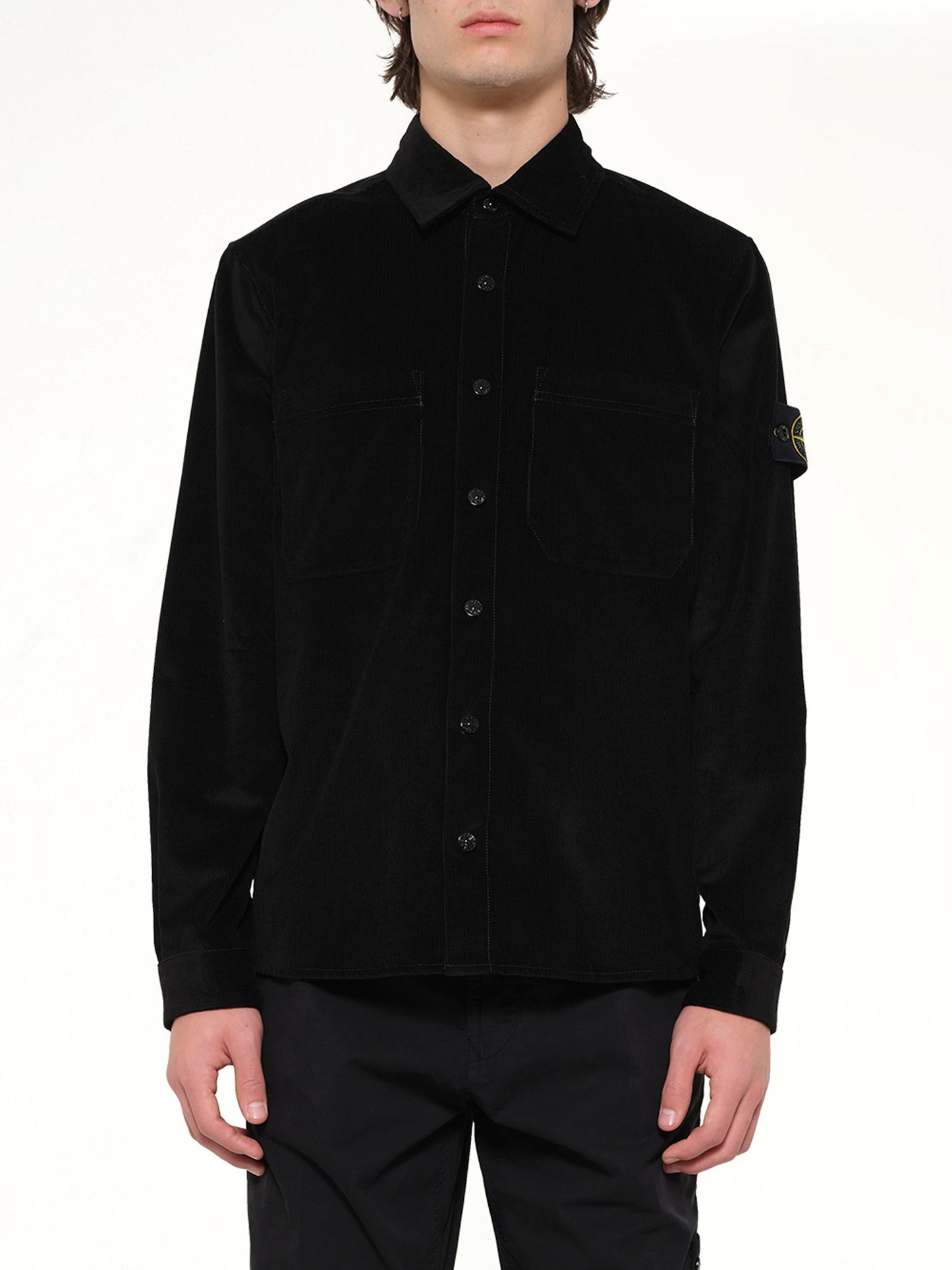 Image of Shirts. Product name - 1200040 Shirts in Black colour by brand - STONE ISLAND