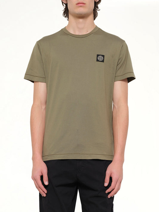 Image of T-Shirts. Product name - 2100027 SS T-Shirt in Green colour by brand - STONE ISLAND