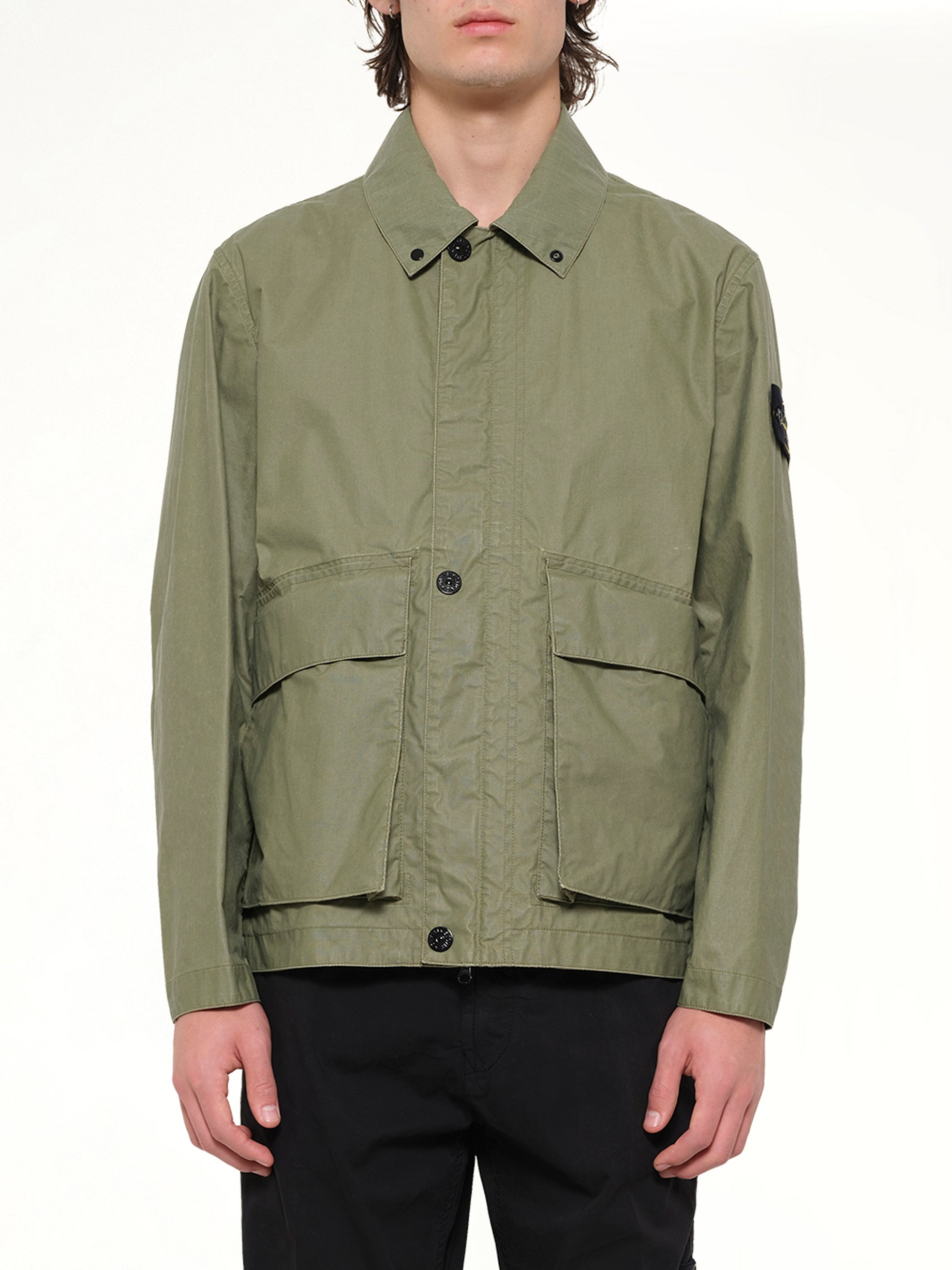 Image of Coats & Jackets. Product name - 4100054 Jacket in Green colour by brand - STONE ISLAND