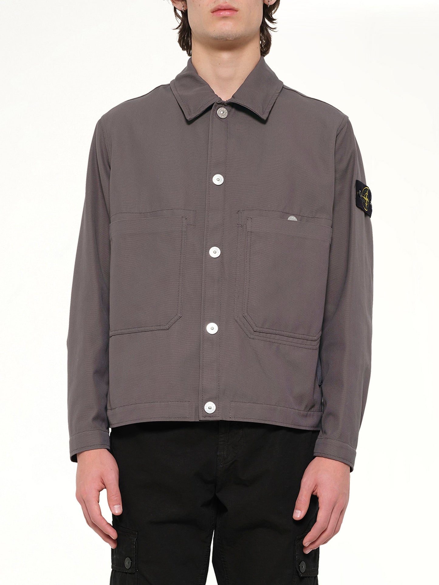 Image of Coats & Jackets. Product name - 4100076 Jacket in Grey colour by brand - STONE ISLAND