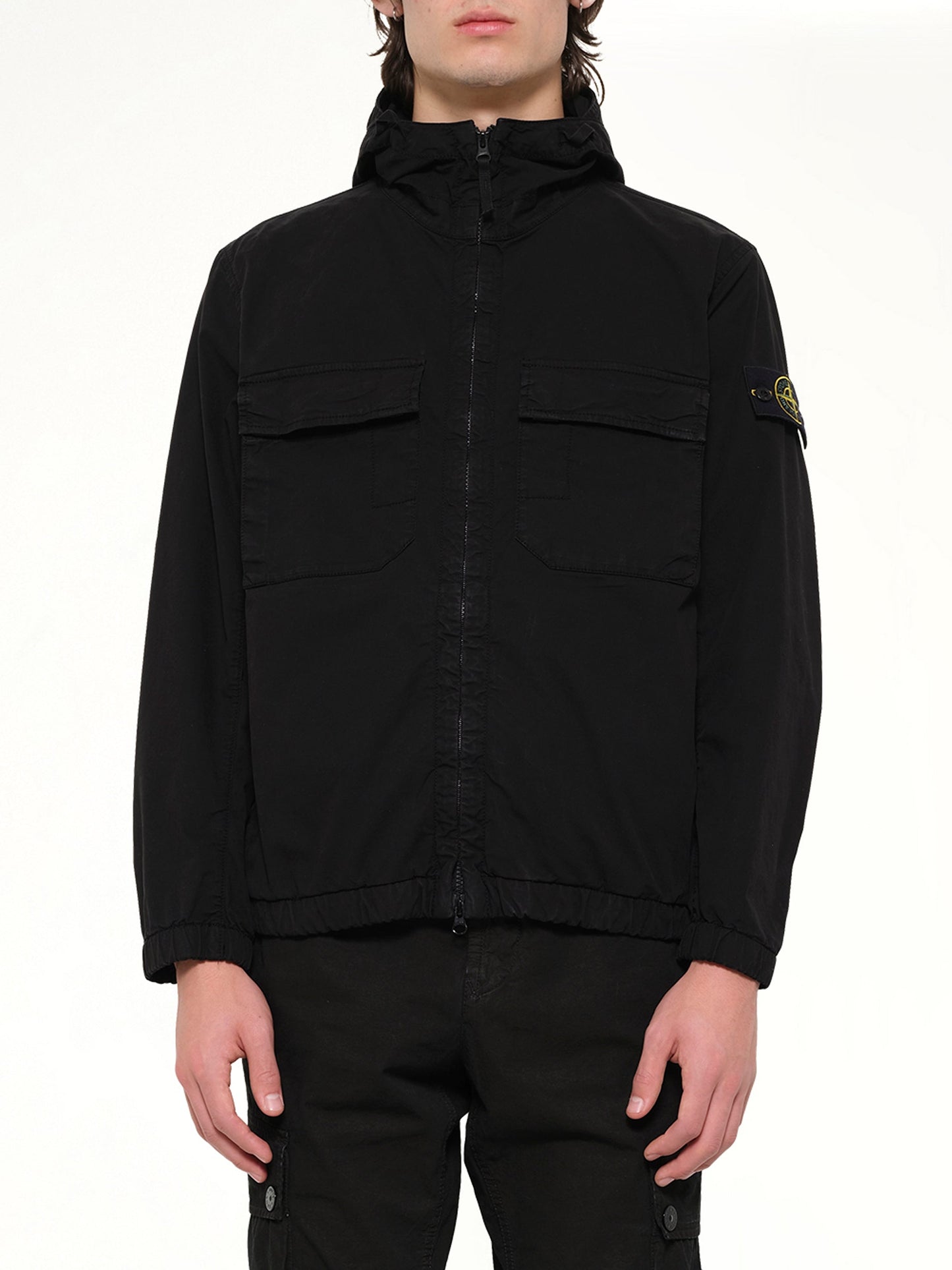 Image of Coats & Jackets. Product name - 4100077 Jacket in Black colour by brand - STONE ISLAND