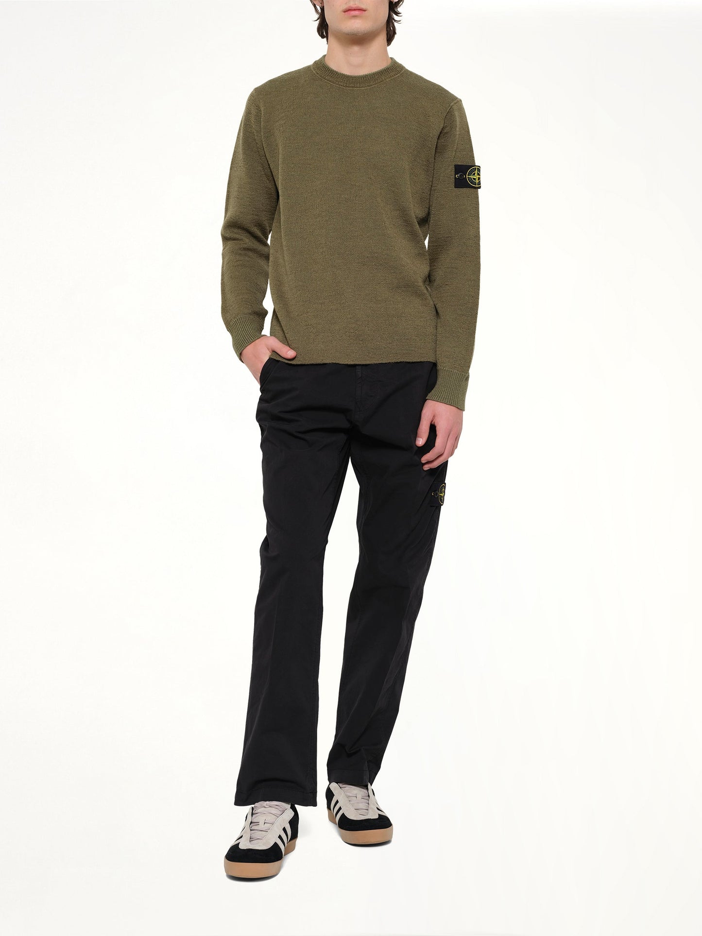STONE ISLAND 5100015 Crew Neck (Green)
