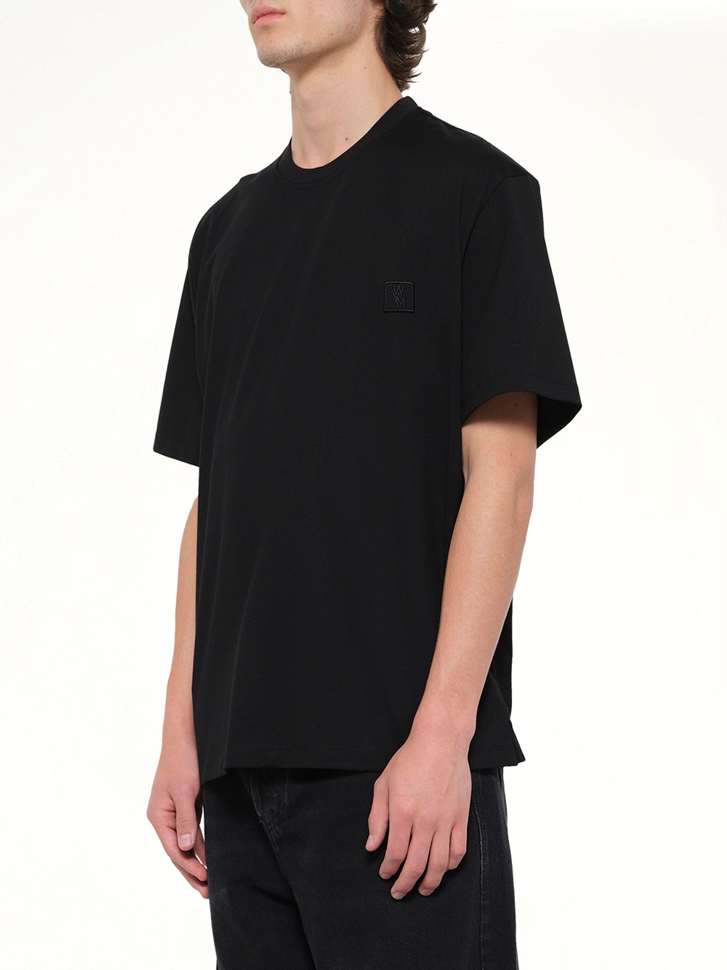 WOOYOUNGMI Baseball Logo T-Shirt (Black)