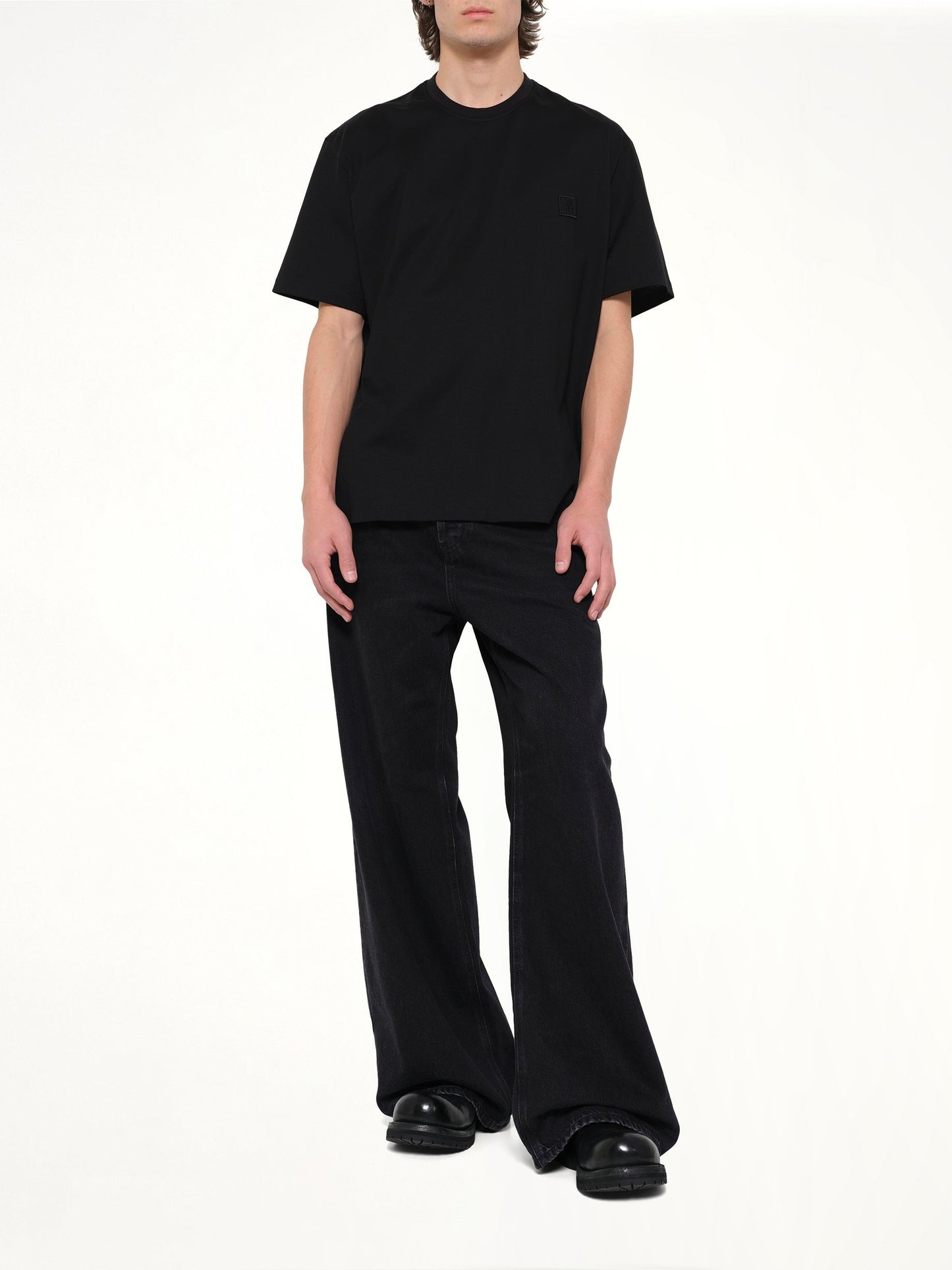 WOOYOUNGMI Baseball Logo T-Shirt (Black)