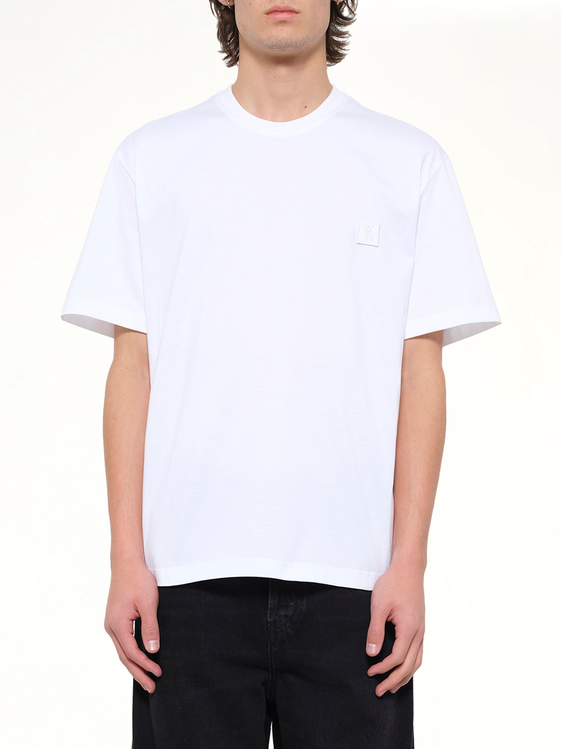 Image of T-Shirts. Product name - Flower Back Print T-Shirt in White colour by brand - WOOYOUNGMI