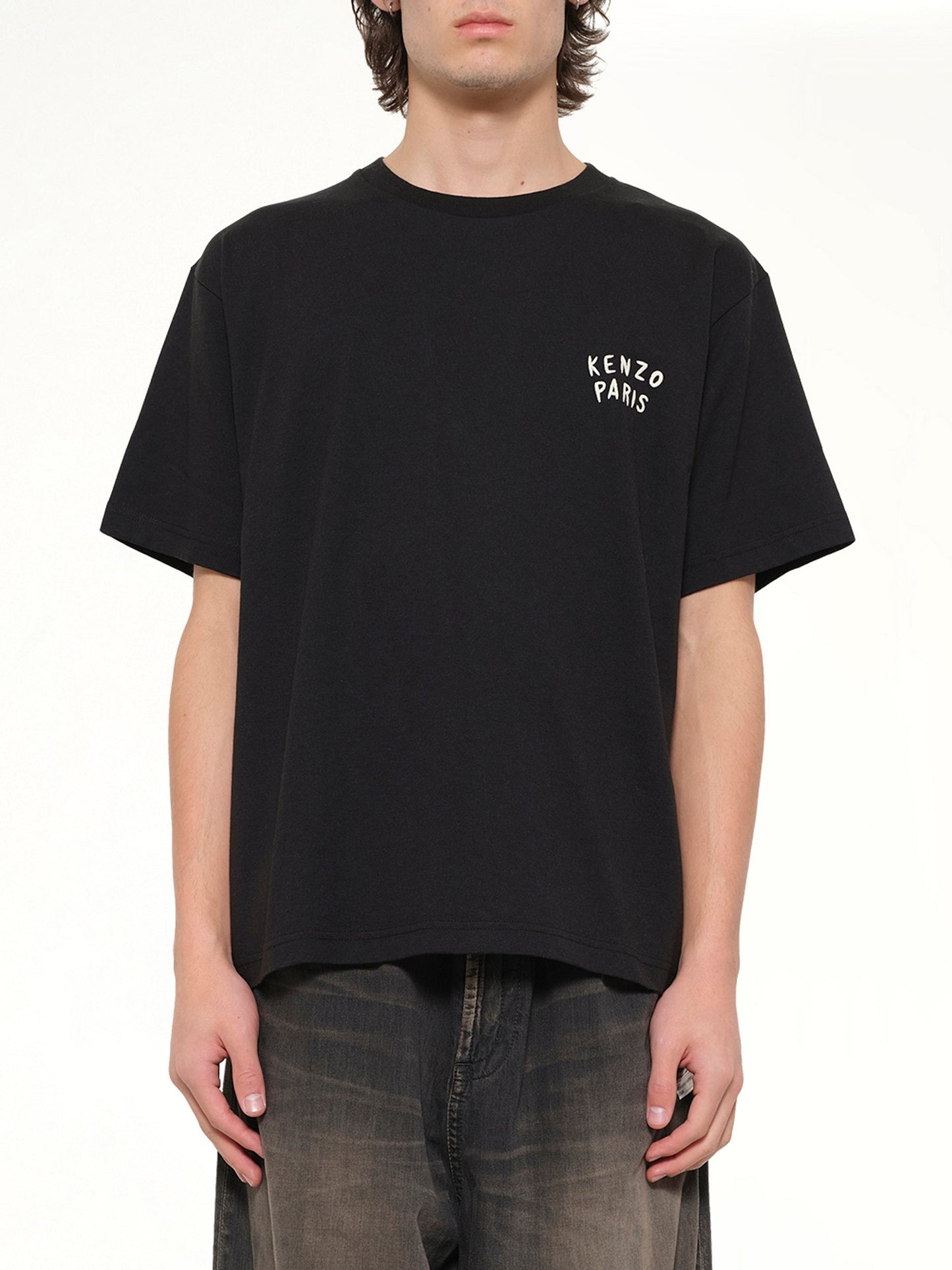 Image of T-Shirts. Product name - Gots Kenzo Boke Heart Oversize T-Shirt in Black colour by brand - KENZO