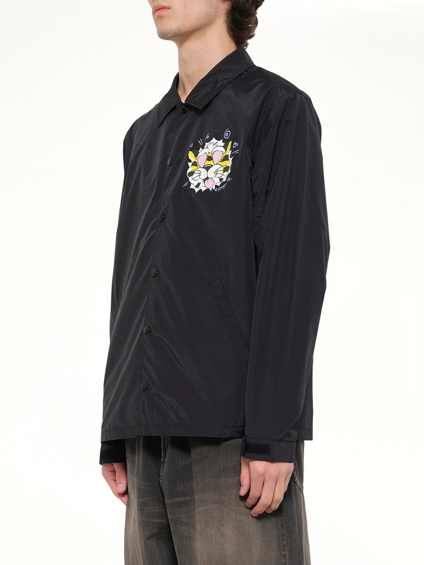 Kenzo Wild Tiger Light Coach Jacket (Black)
