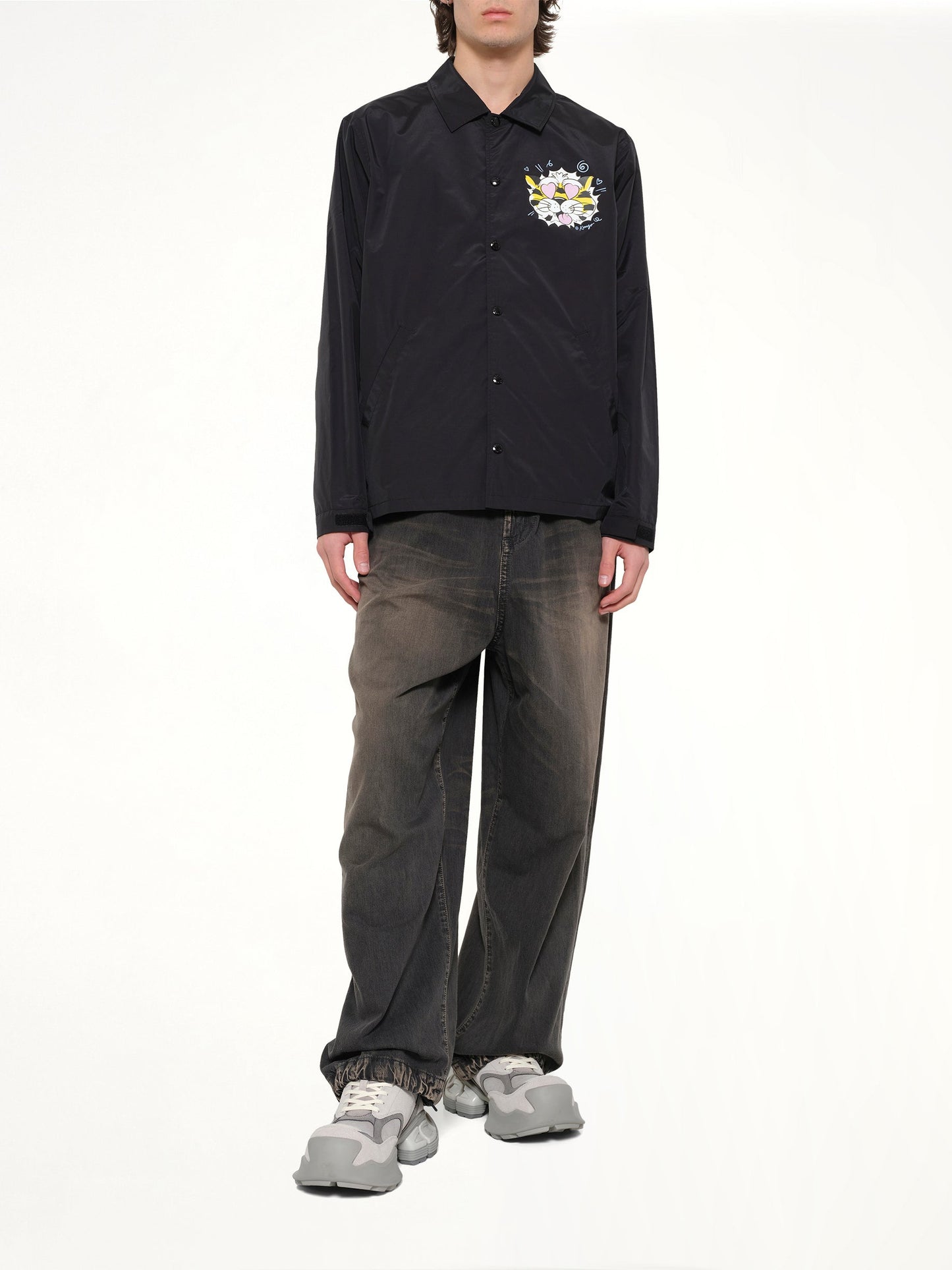 Kenzo Wild Tiger Light Coach Jacket (Black)