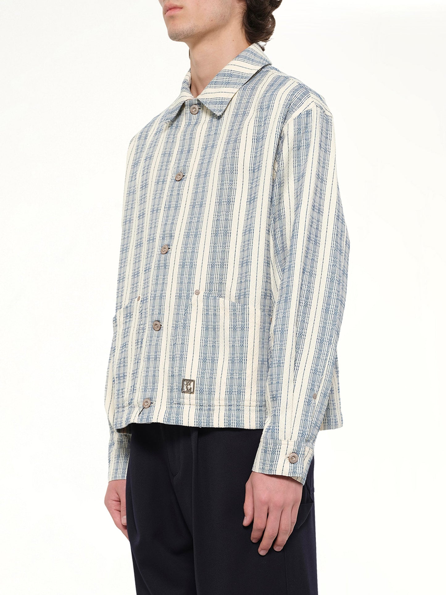 WOOYOUNGMI Stripe Shirt (White)
