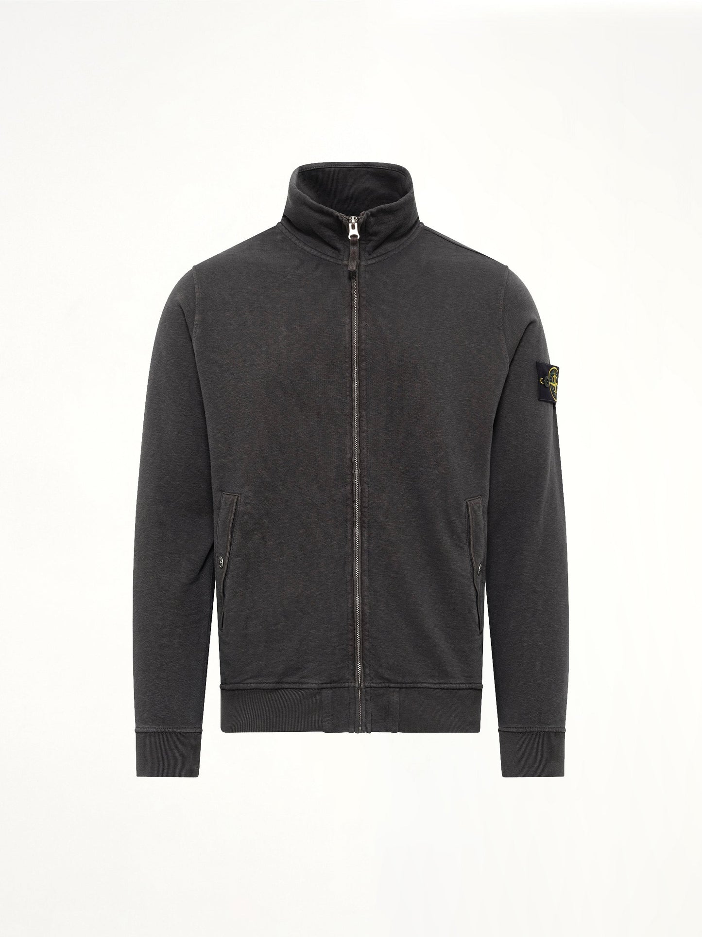 STONE ISLAND 6100033 Zip Up Cardigan (Grey)