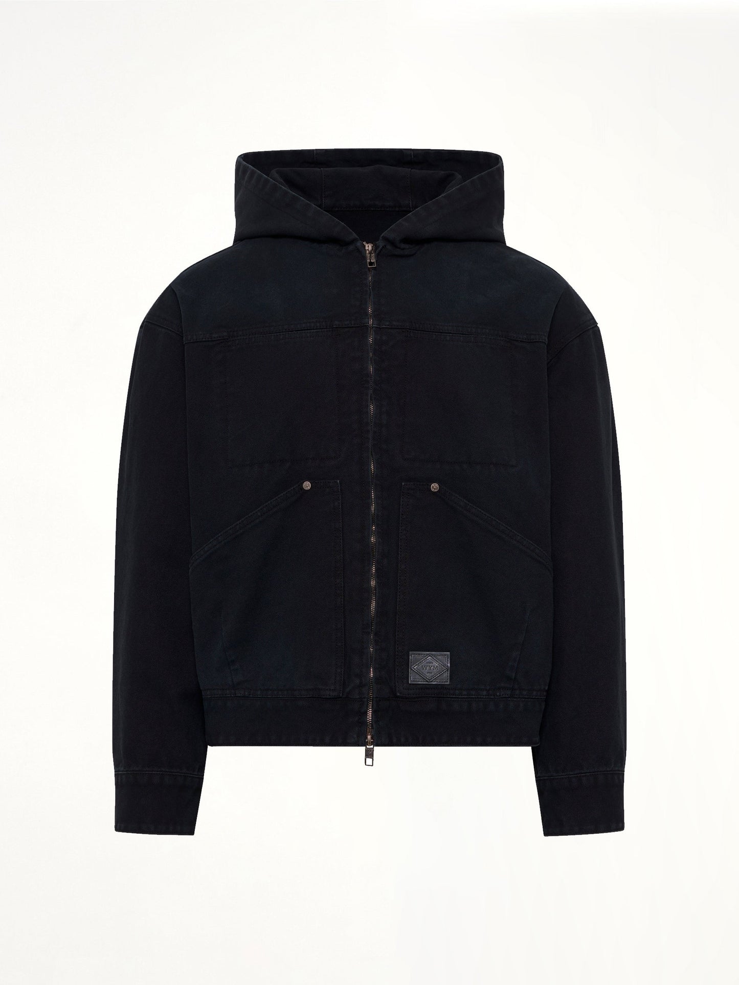 WOOYOUNGMI Hooded Work Jacket (Navy)