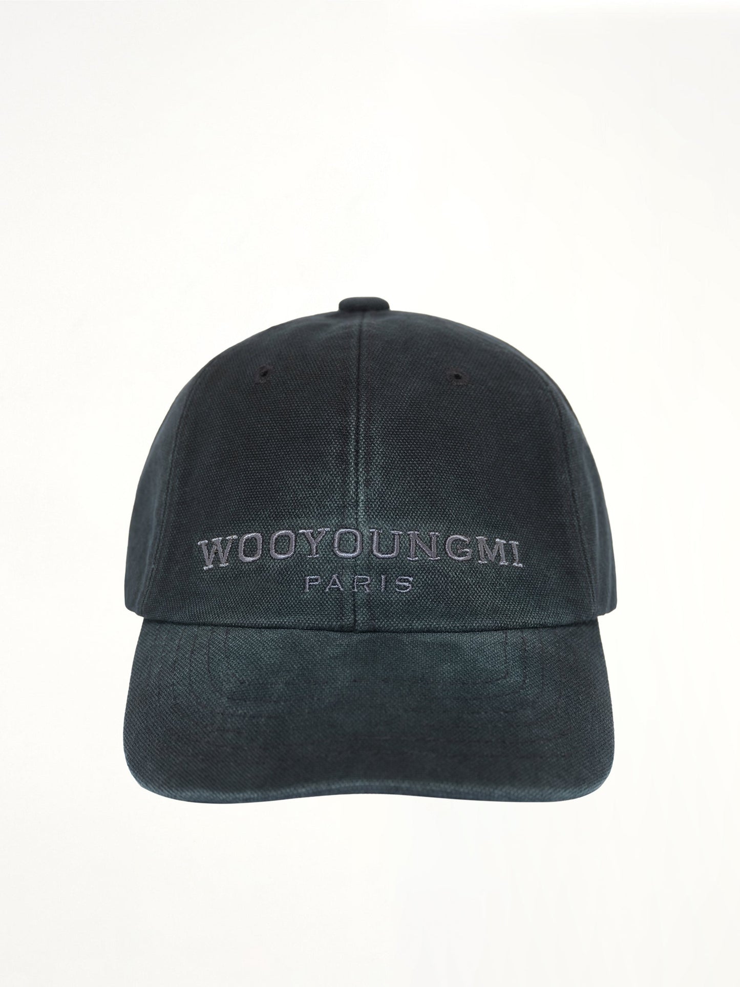 Image of Hats. Product name - Denim Cap in Navy colour by brand - WOOYOUNGMI